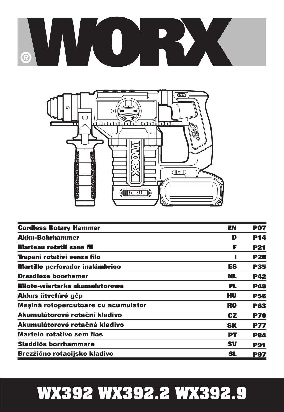 Worx WX392, WX392.2 User guide - ManualMachine.com