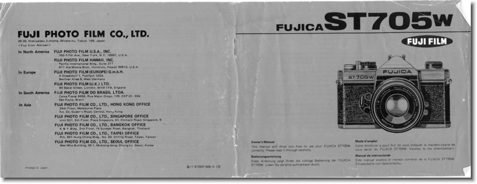 Fujica ST-705 W User Guide