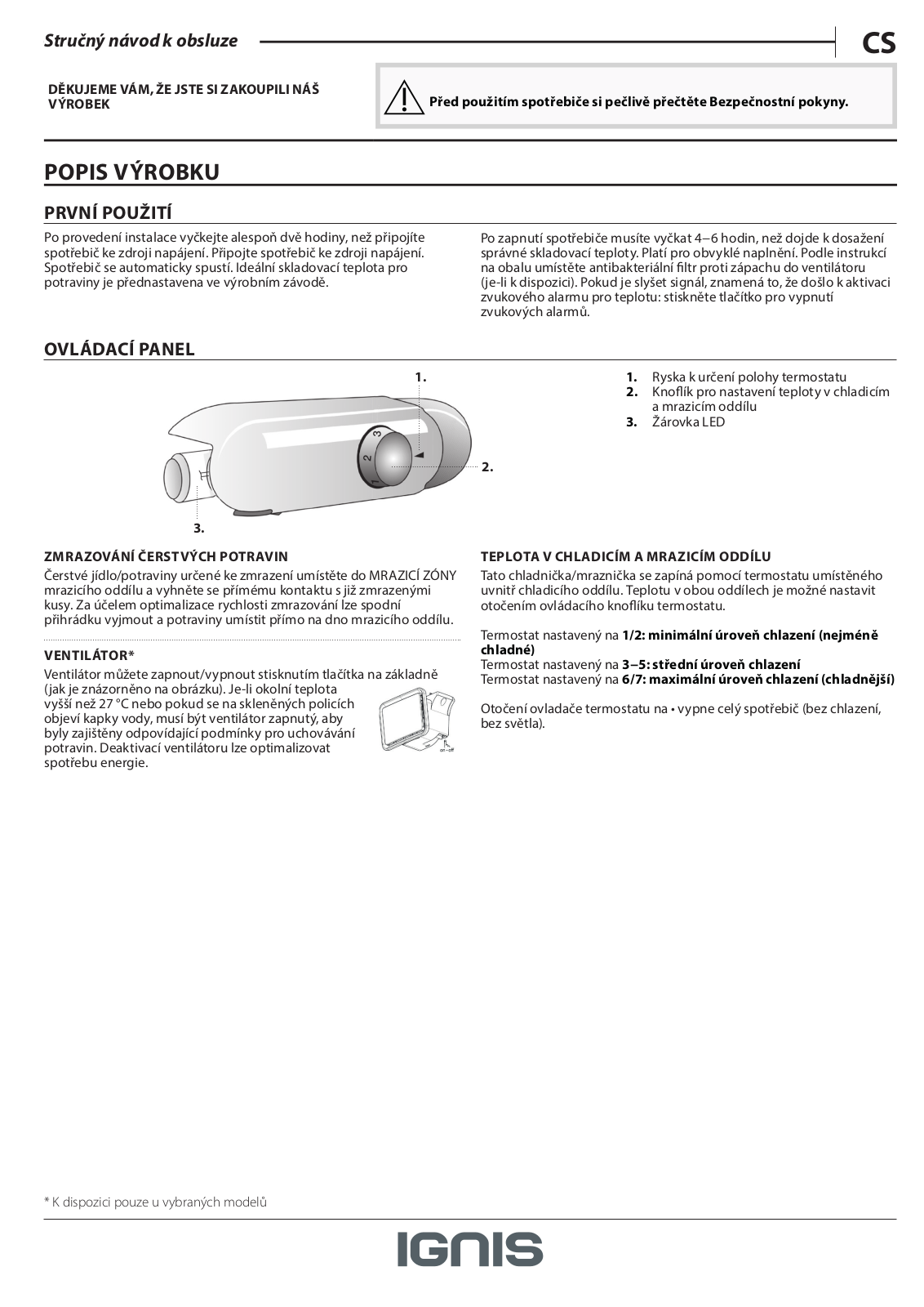 IGNIS ARL 6601 Daily Reference Guide