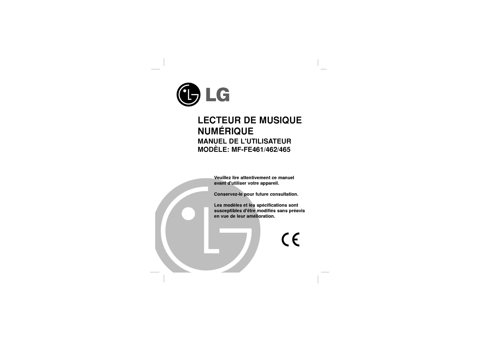 LG MF-FE462 User Manual