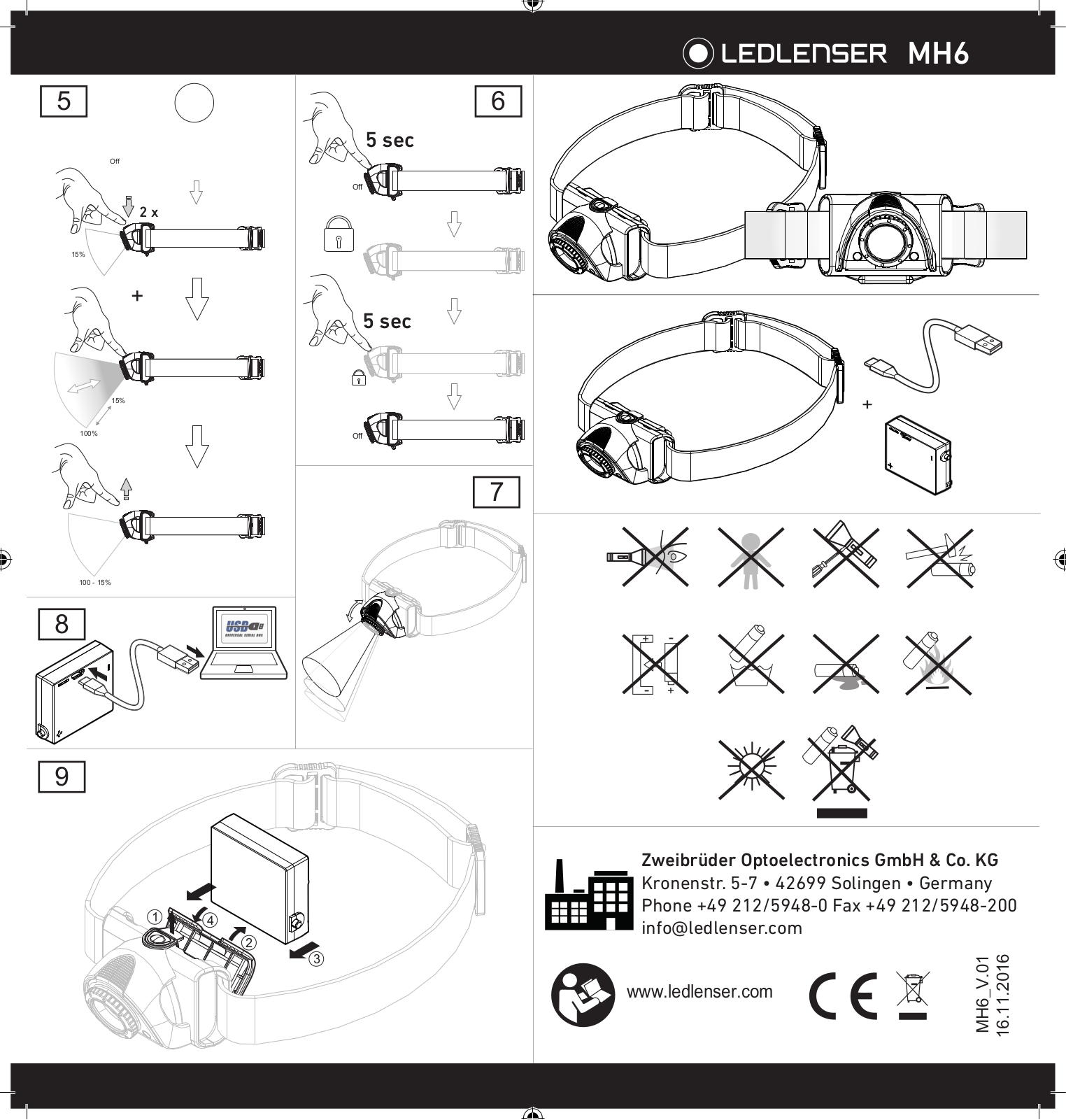 LEDLENSER MH6 User Manual