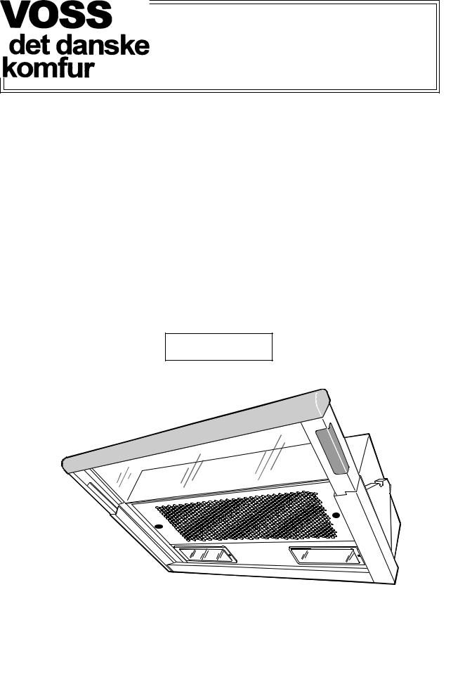 Voss VHM624 1 User Manual