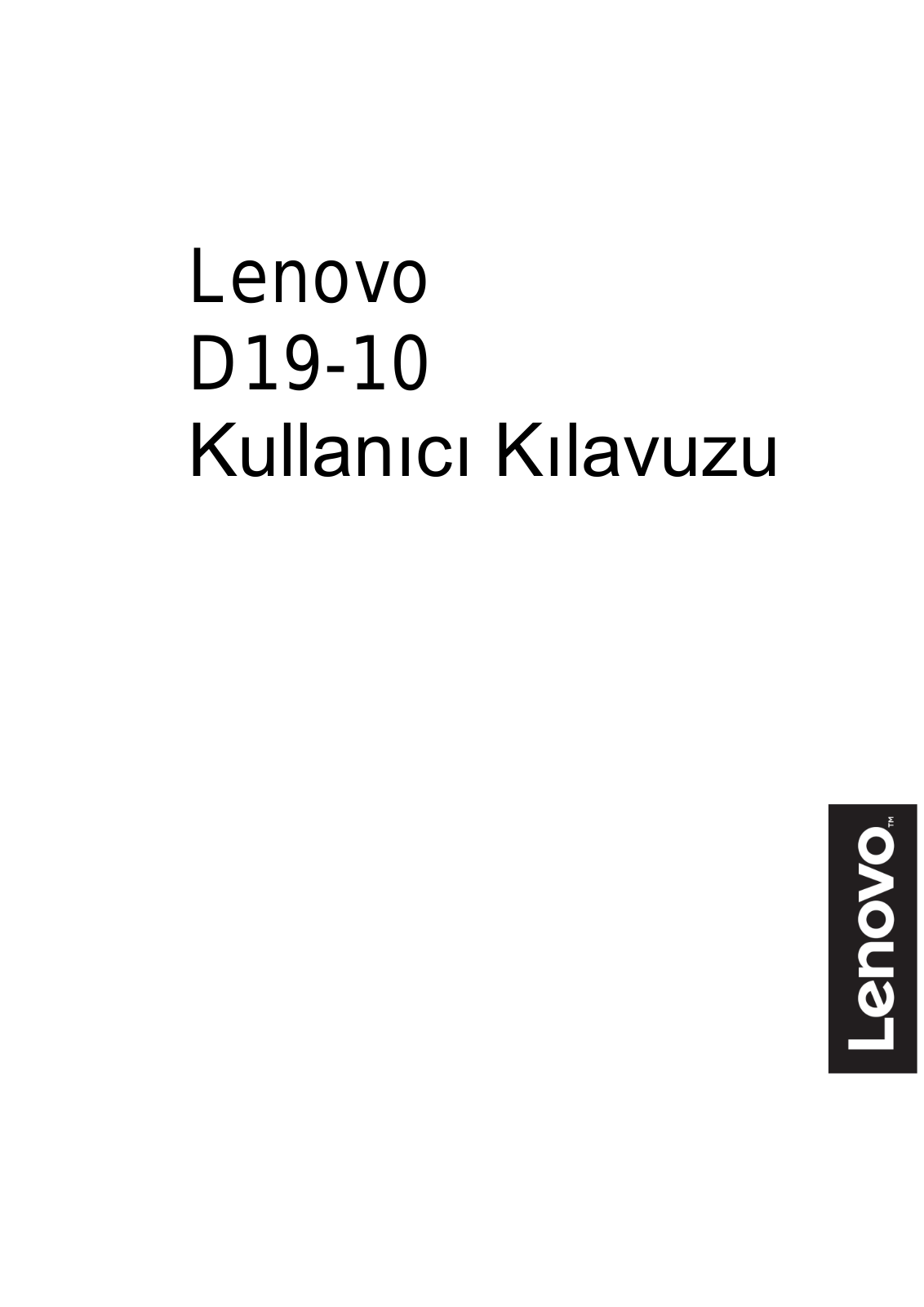 Lenovo D19-10 User Guide