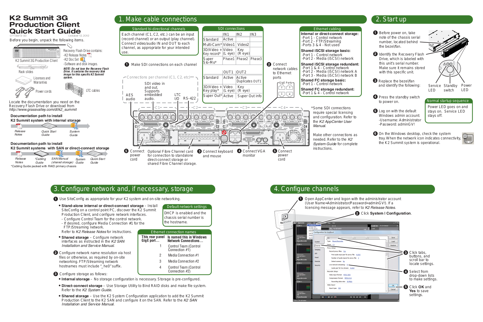 Grass Valley K2 Summit 3G Production Client User Manual