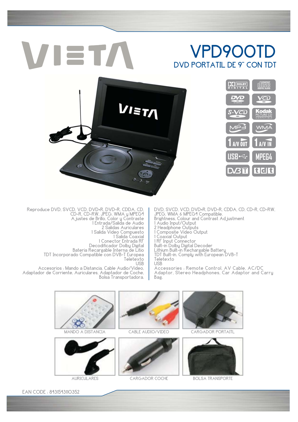 Vieta VPD900TD User Manual