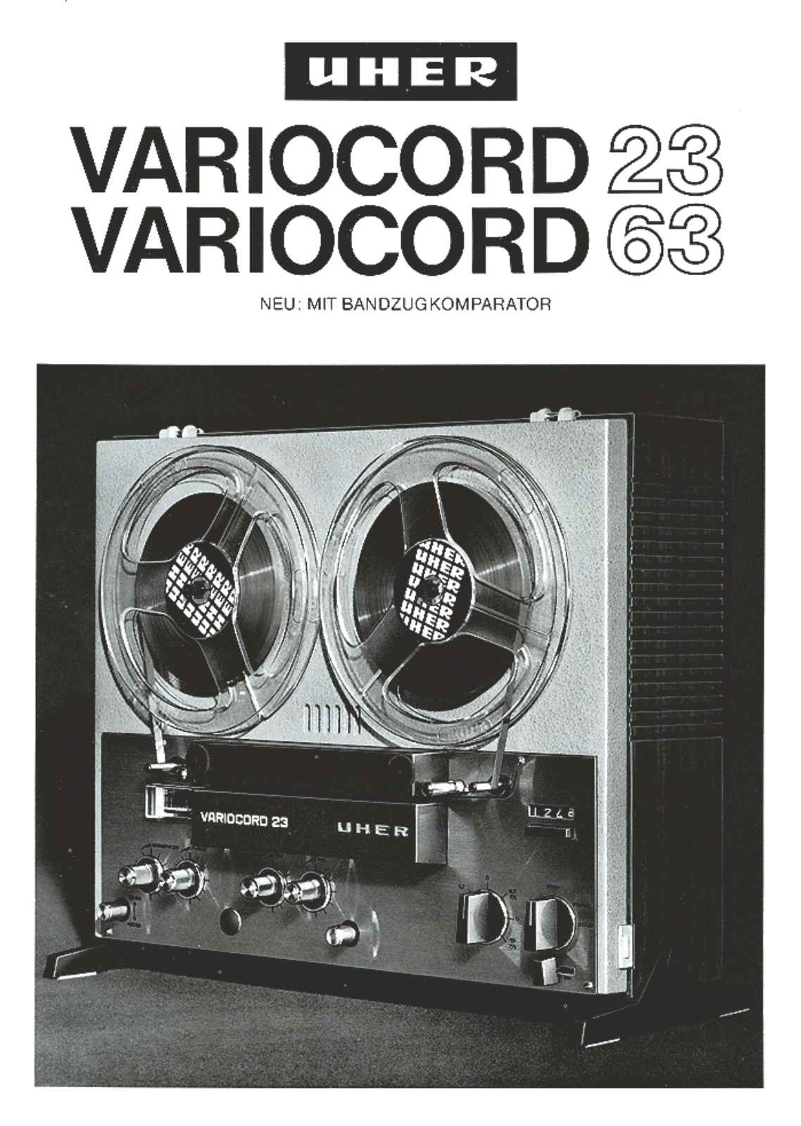 Uher Variocord 23, Variocord 63 Brochure