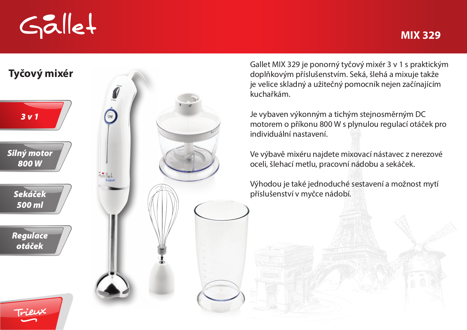 Gallet MIX 329 User Manual