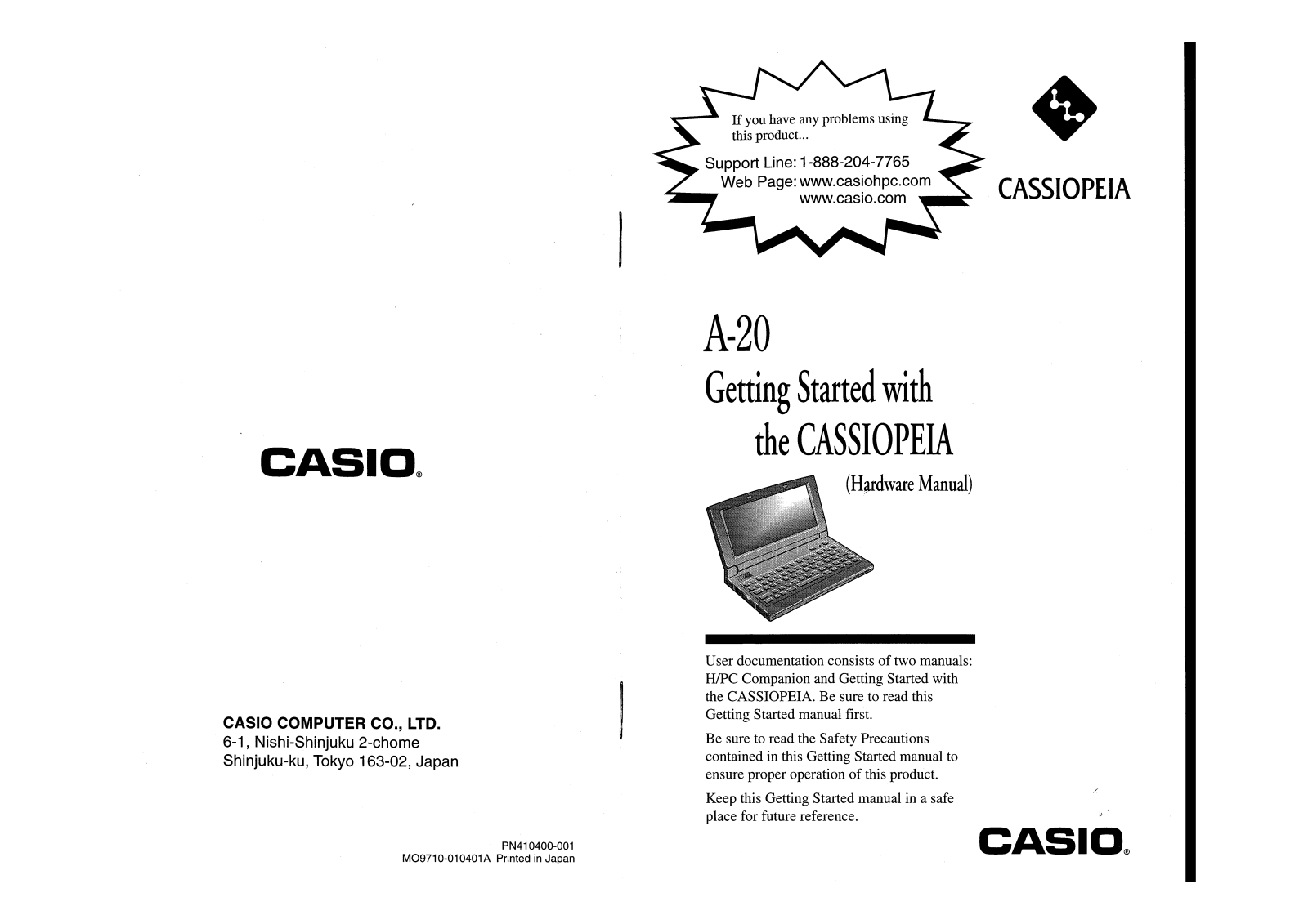 Casio A-20 User Manual