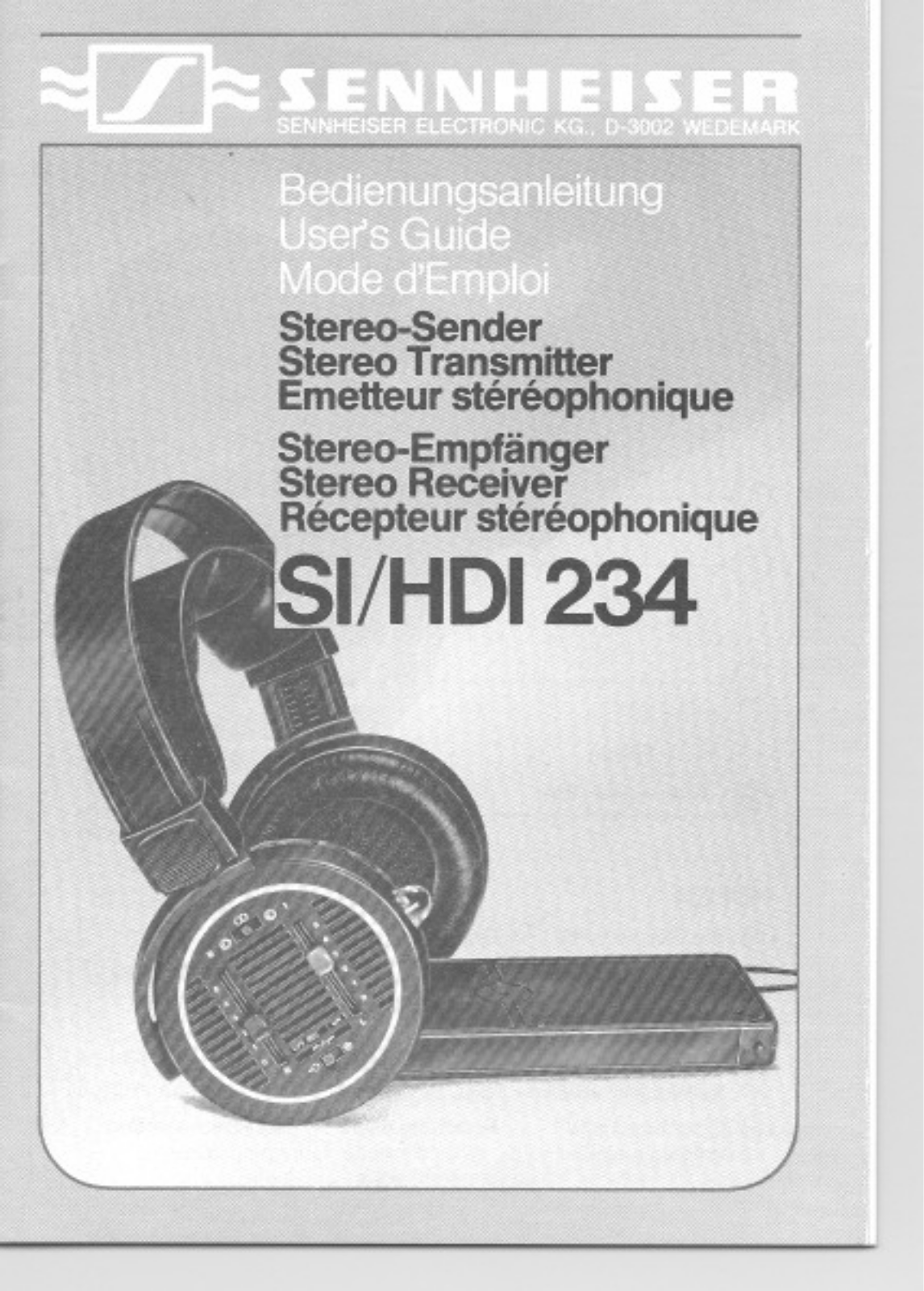 Sennheiser HDI 234, SI 234 User Manual