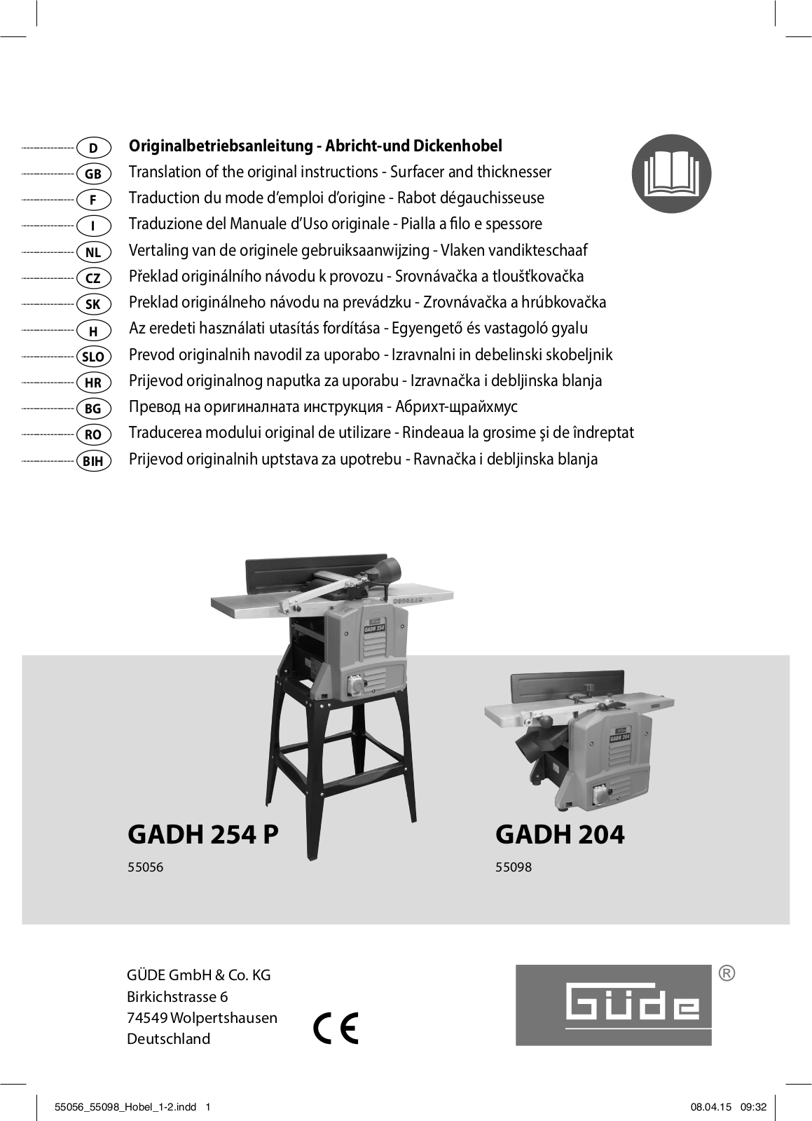 Güde GADH 204 User Manual