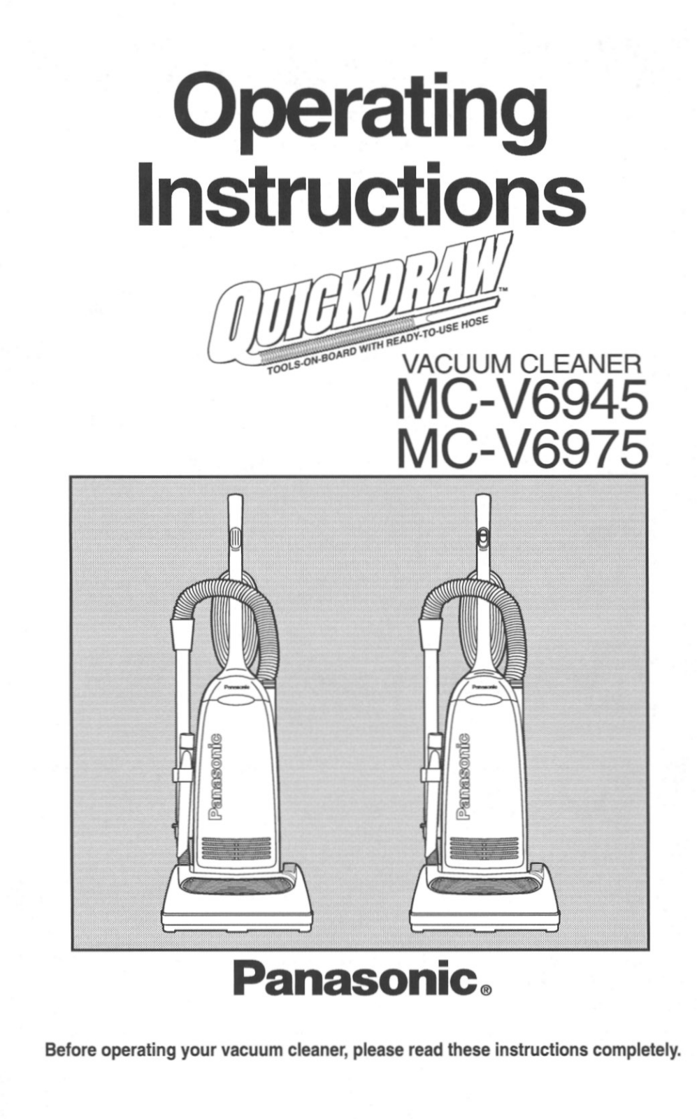 Panasonic MC-V6975 User Manual