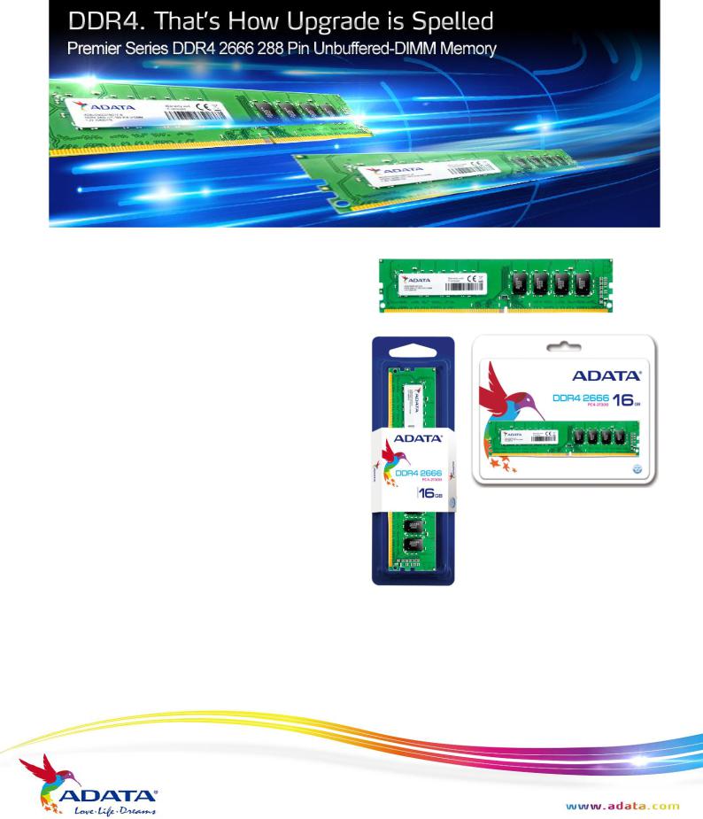 ADATA AD4U2666316G19-S USER MANUAL