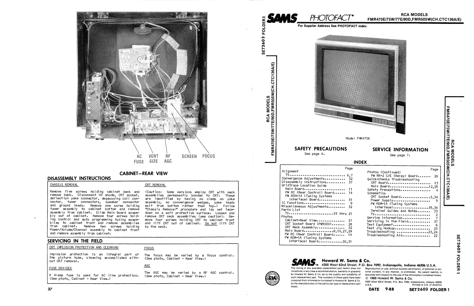 RCA CTC136 Service Manual