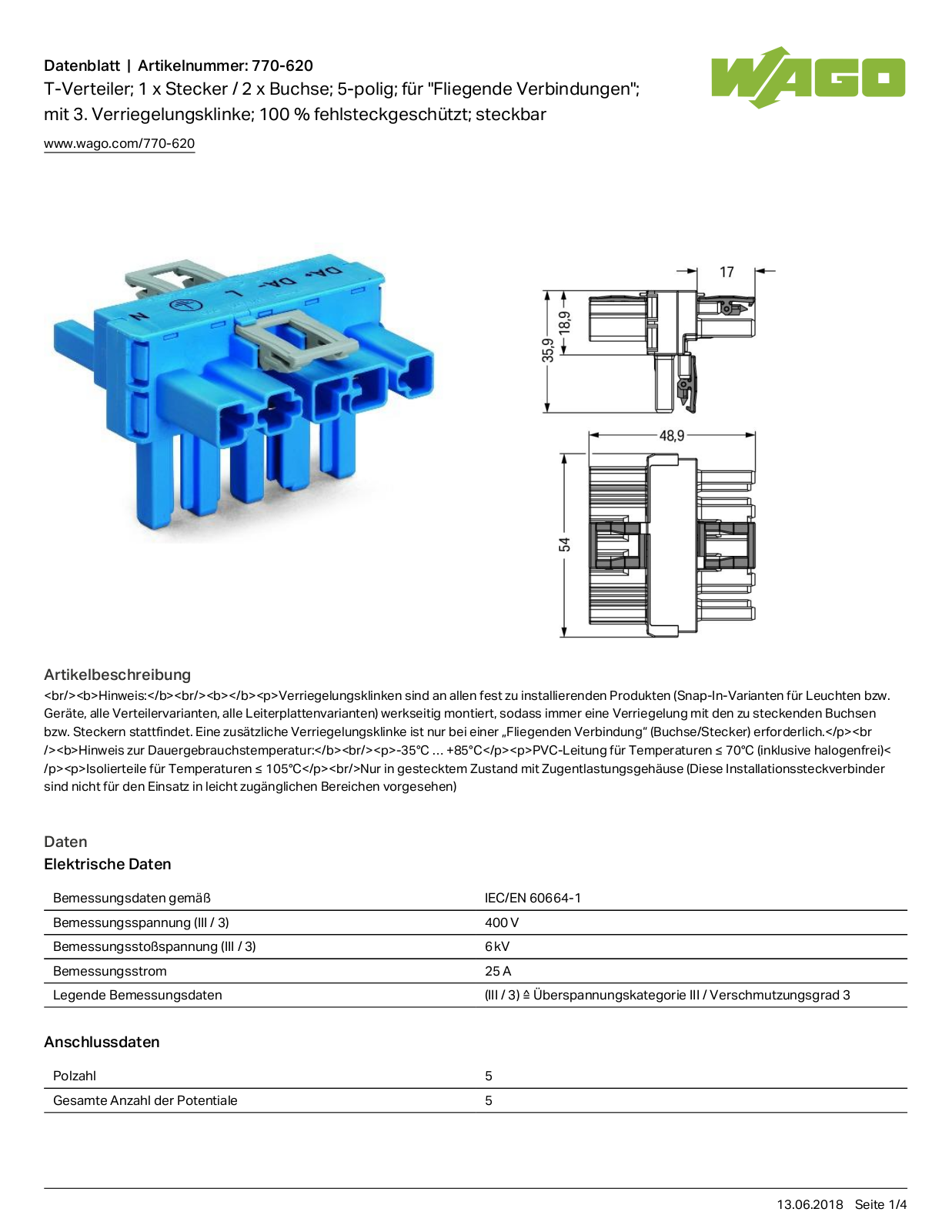 WAGO 770-620 Datasheet - ManualMachine.com