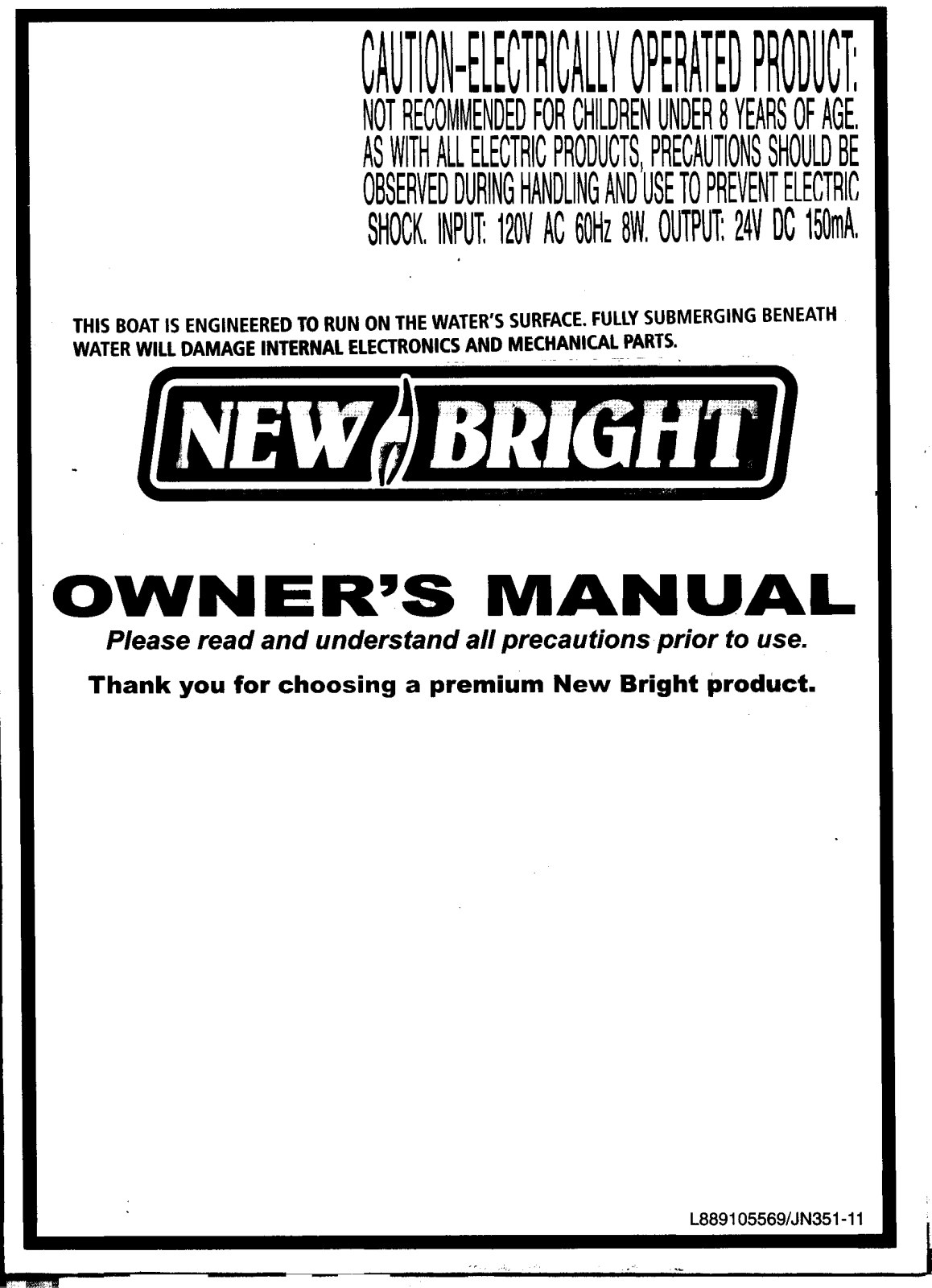 New Bright Co 6733HH, 673HH User Manual