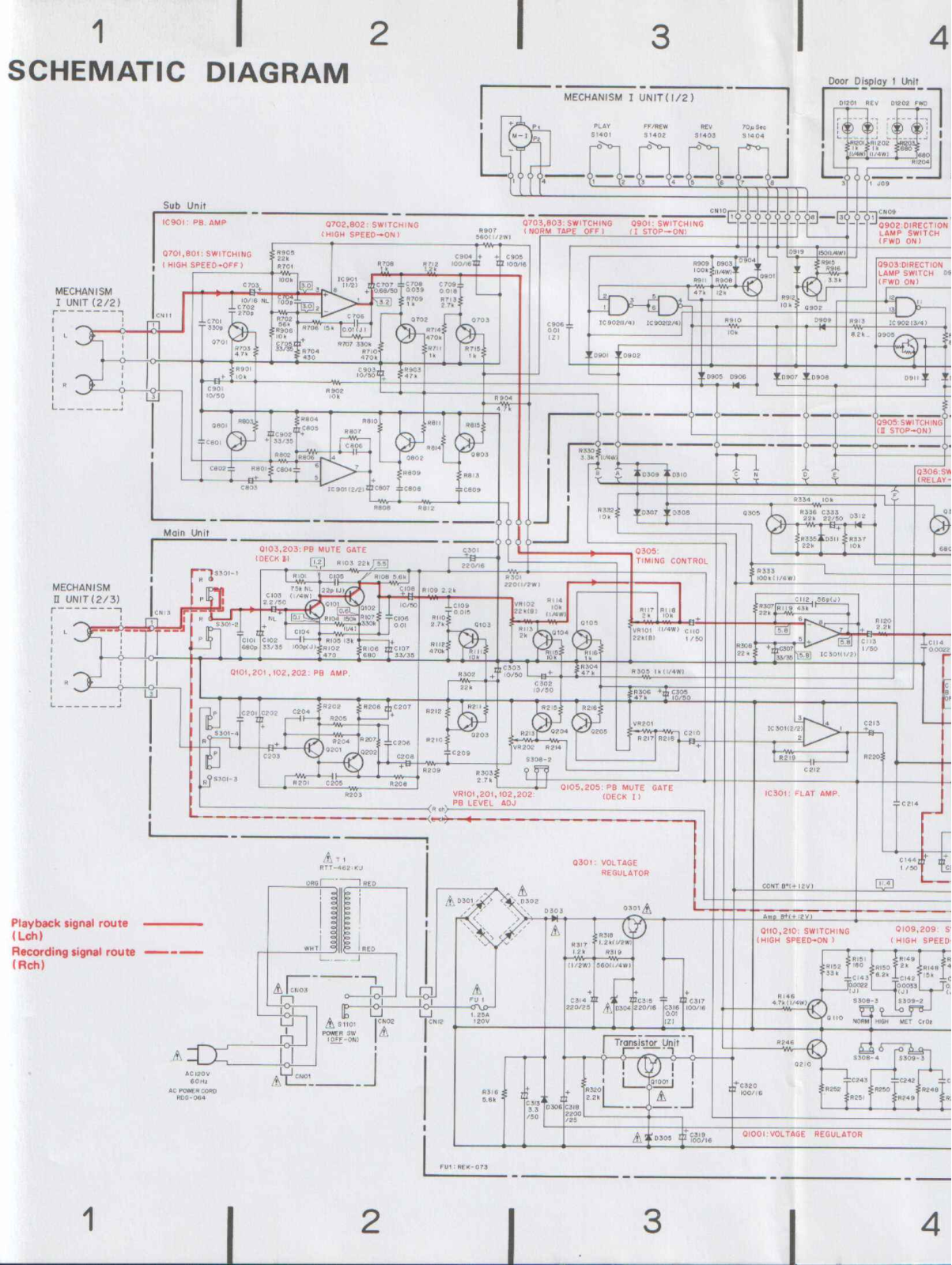 Pioneer CTW-1270 Schematic