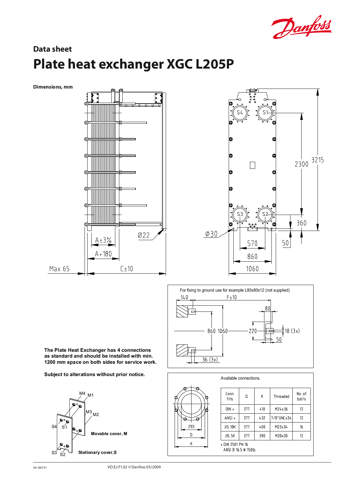 Danfoss XGC L205P Data sheet