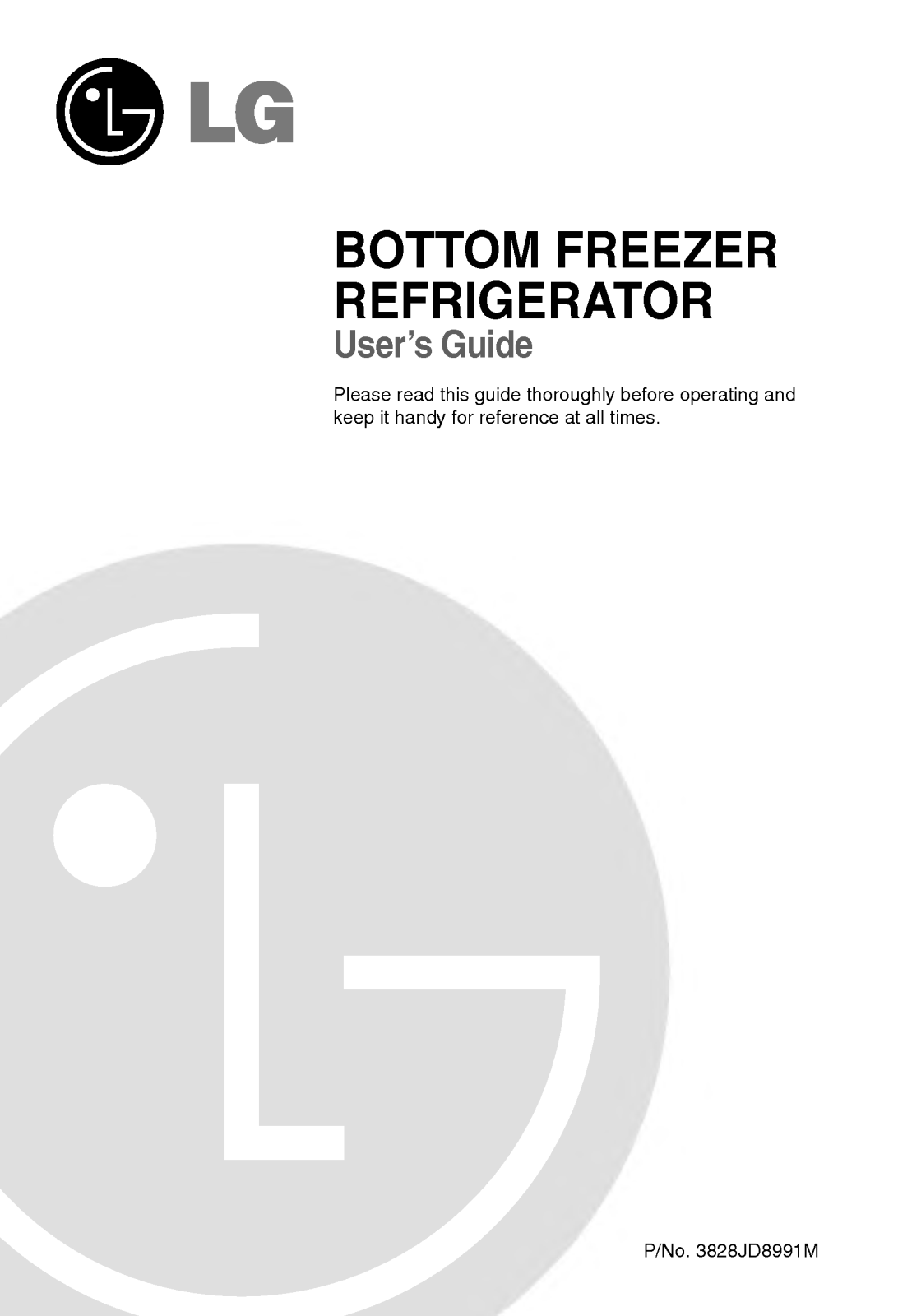 LG GR-B218NID User Manual