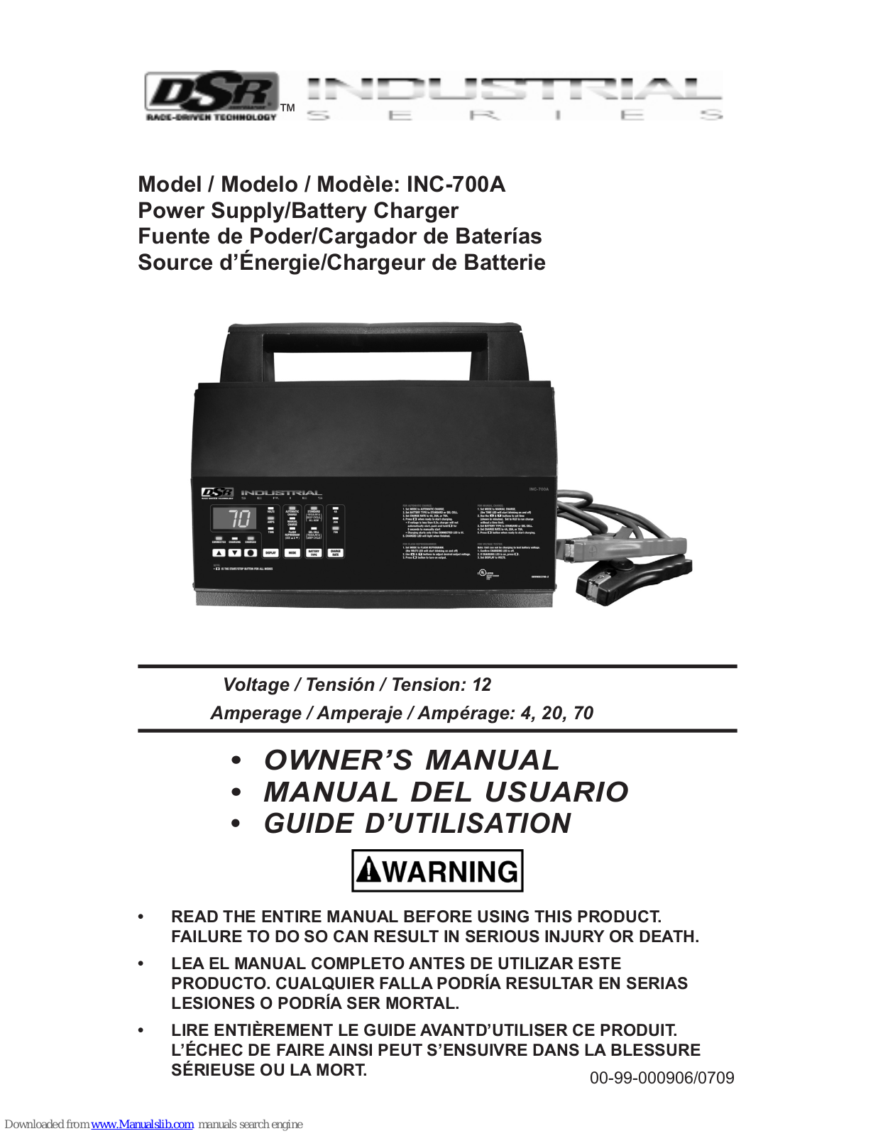 DSR INC-700A Owner's Manual