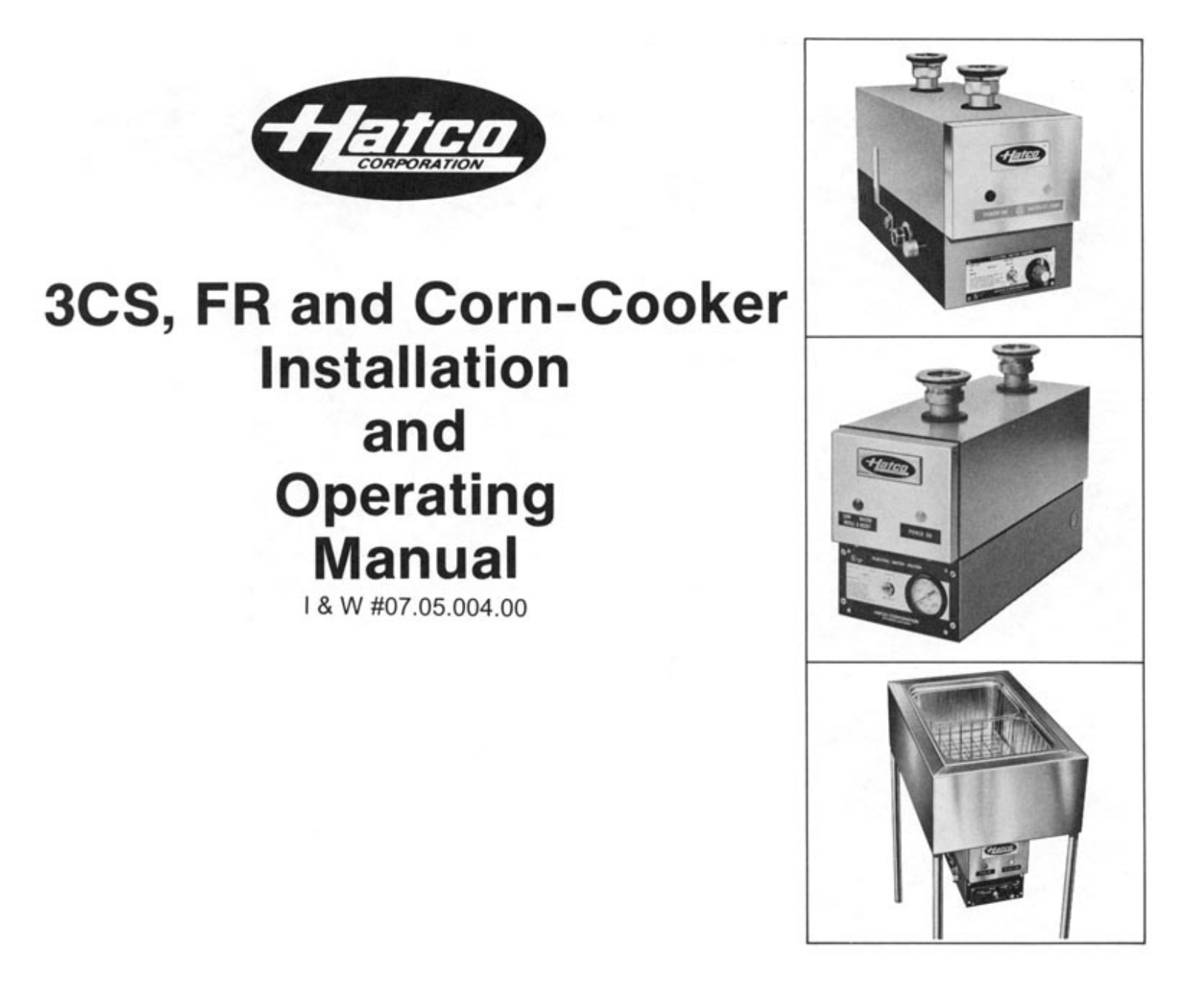 Hatco 3CSFR User Manual