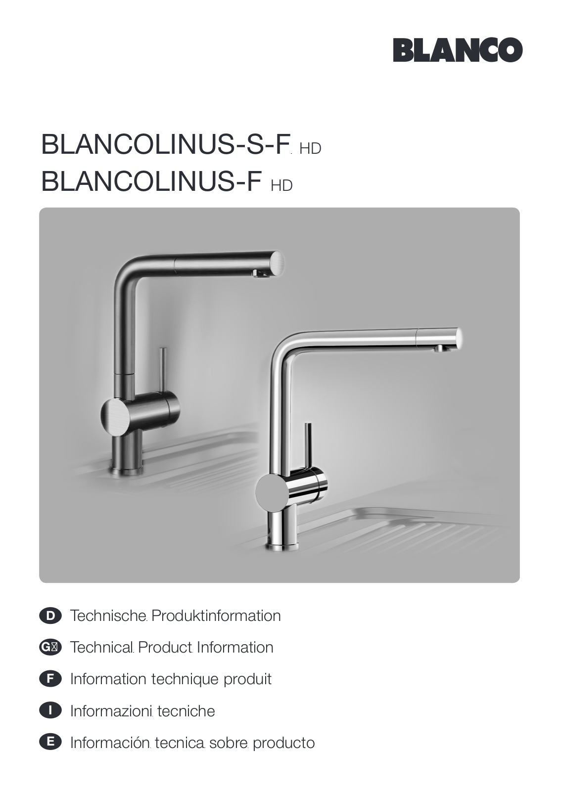 BLANCO LINUS-S-F HD, LINUS-F HD User guide - ManualMachine.com
