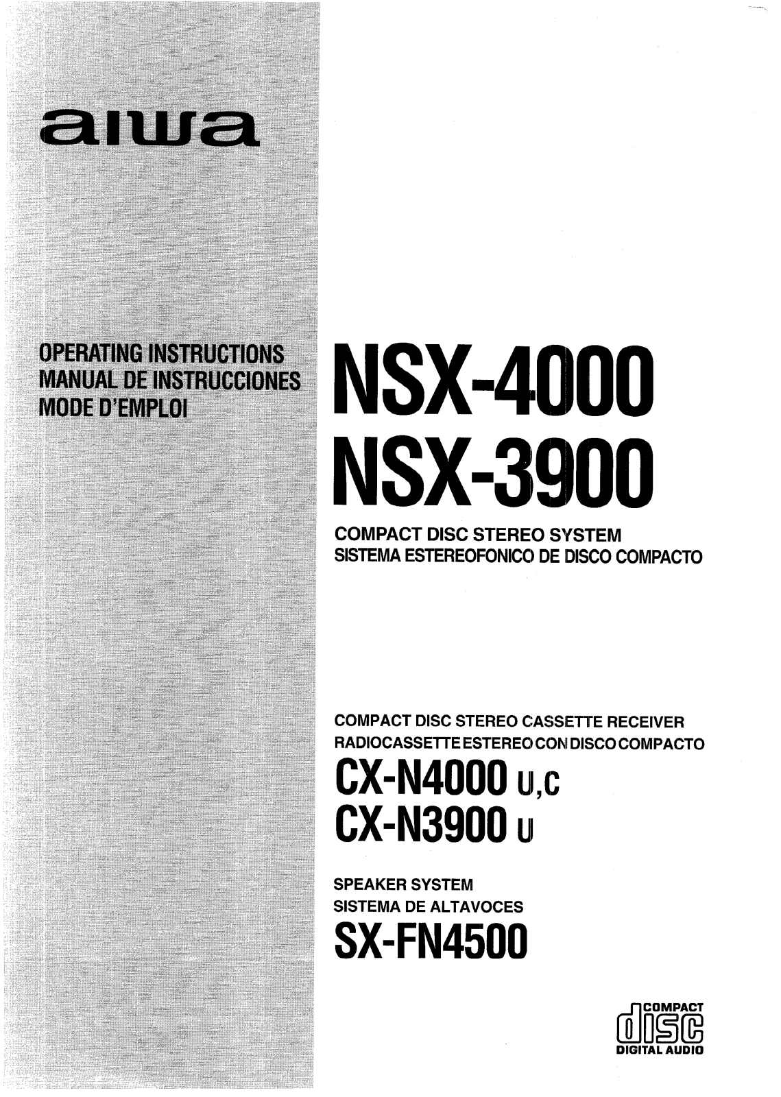 Sony CXN4000, CXN3900 Operating Manual - ManualMachine.com