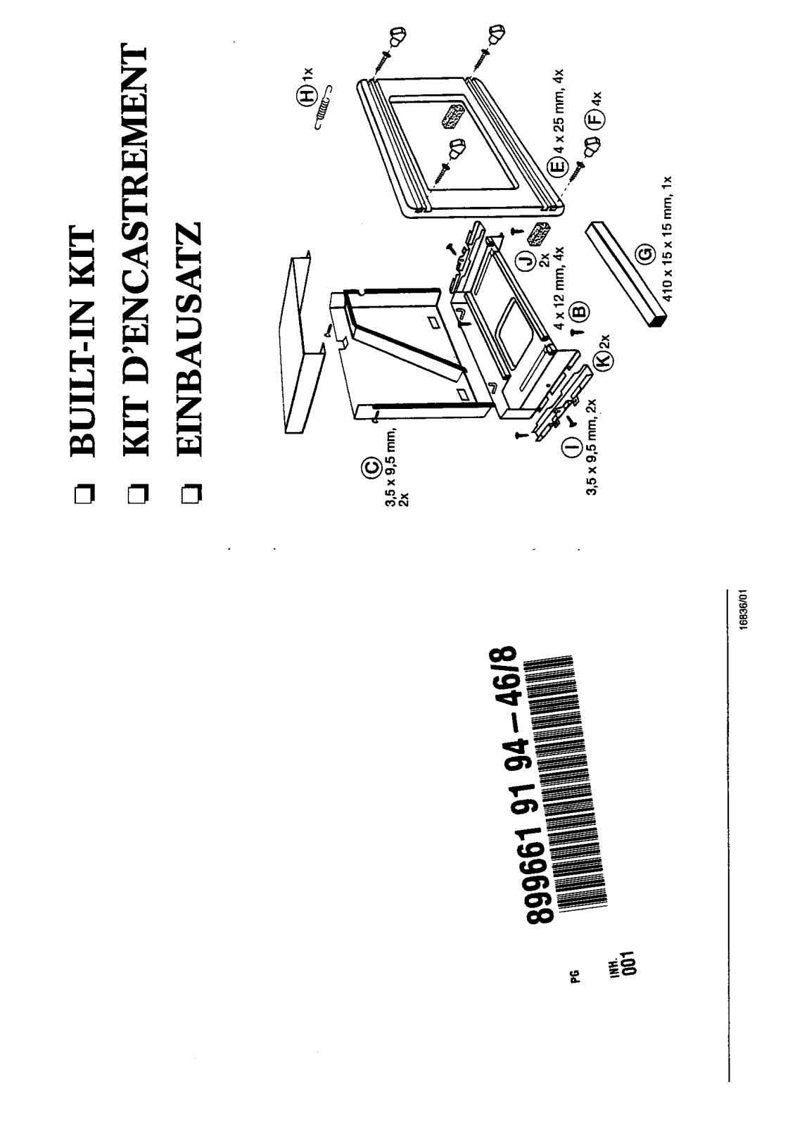 AEG EBR 617-B, EBR617M, EBR 617-D, EBR617-A, EBR 617-W User Manual