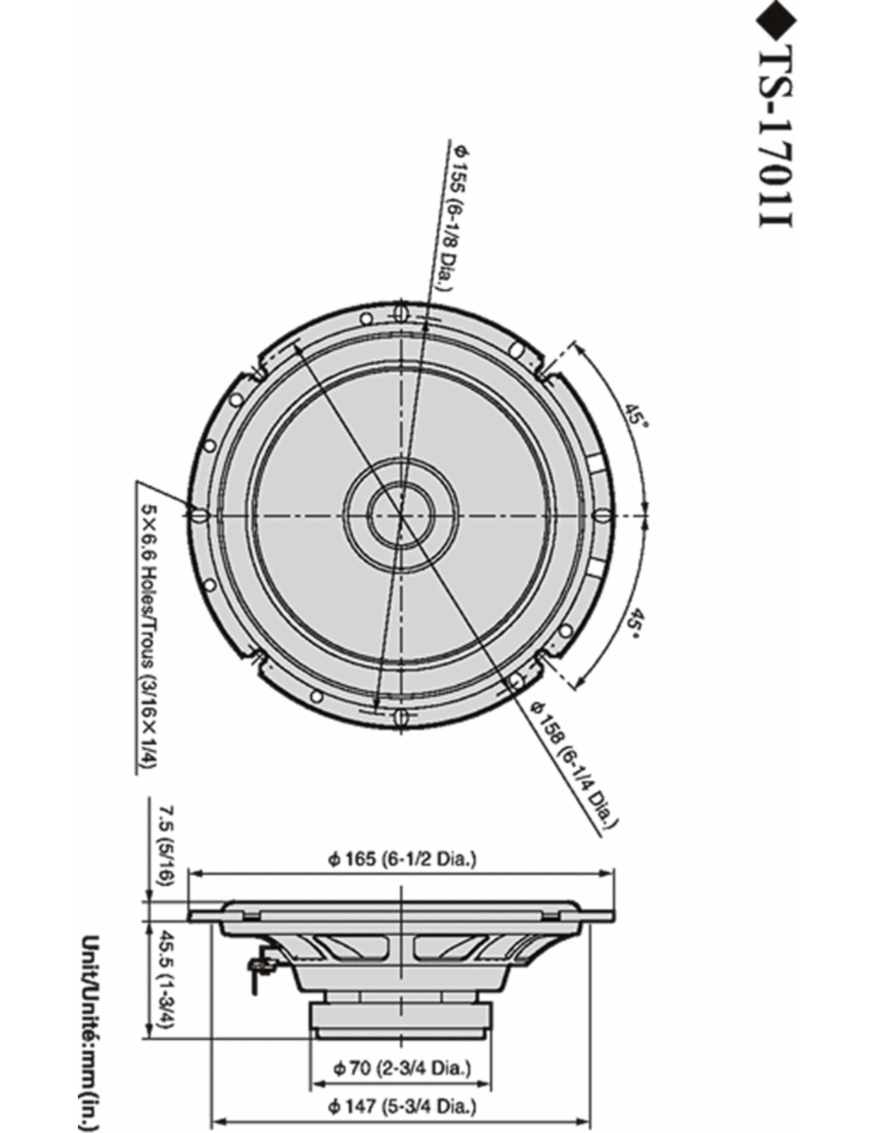 Pioneer TS-1701I User Manual