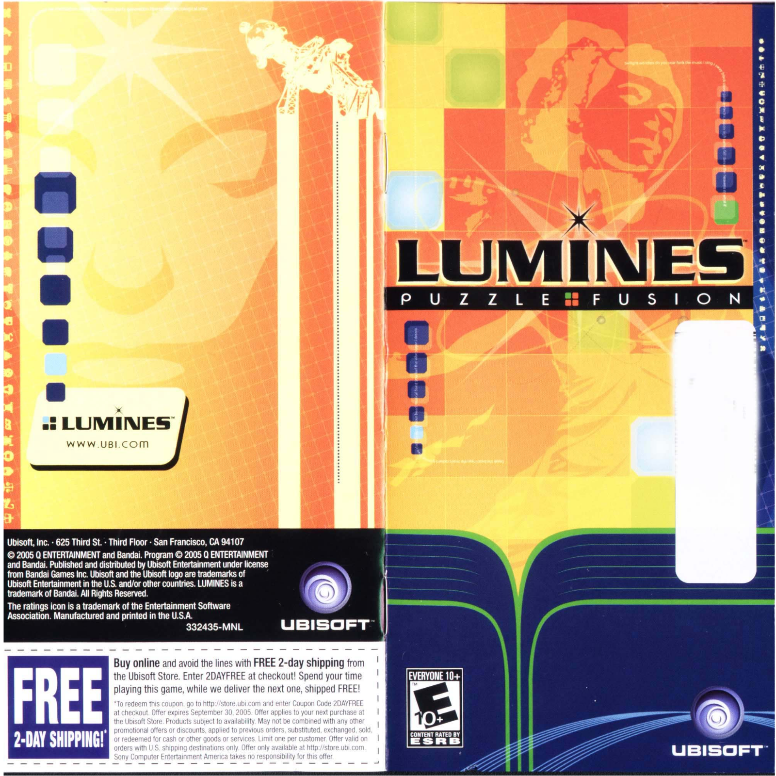 Games PSP LUMINES User Manual