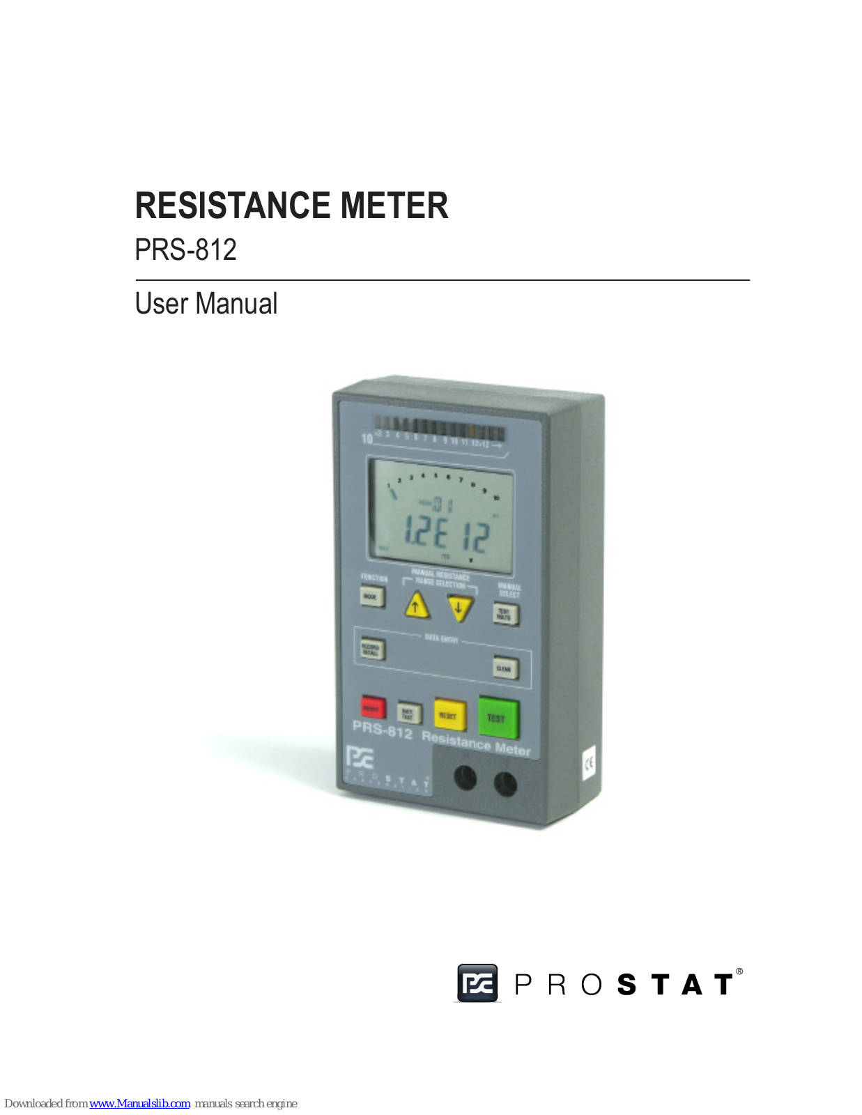 Prostat PRS-812, PRS-801 User Manual - ManualMachine.com