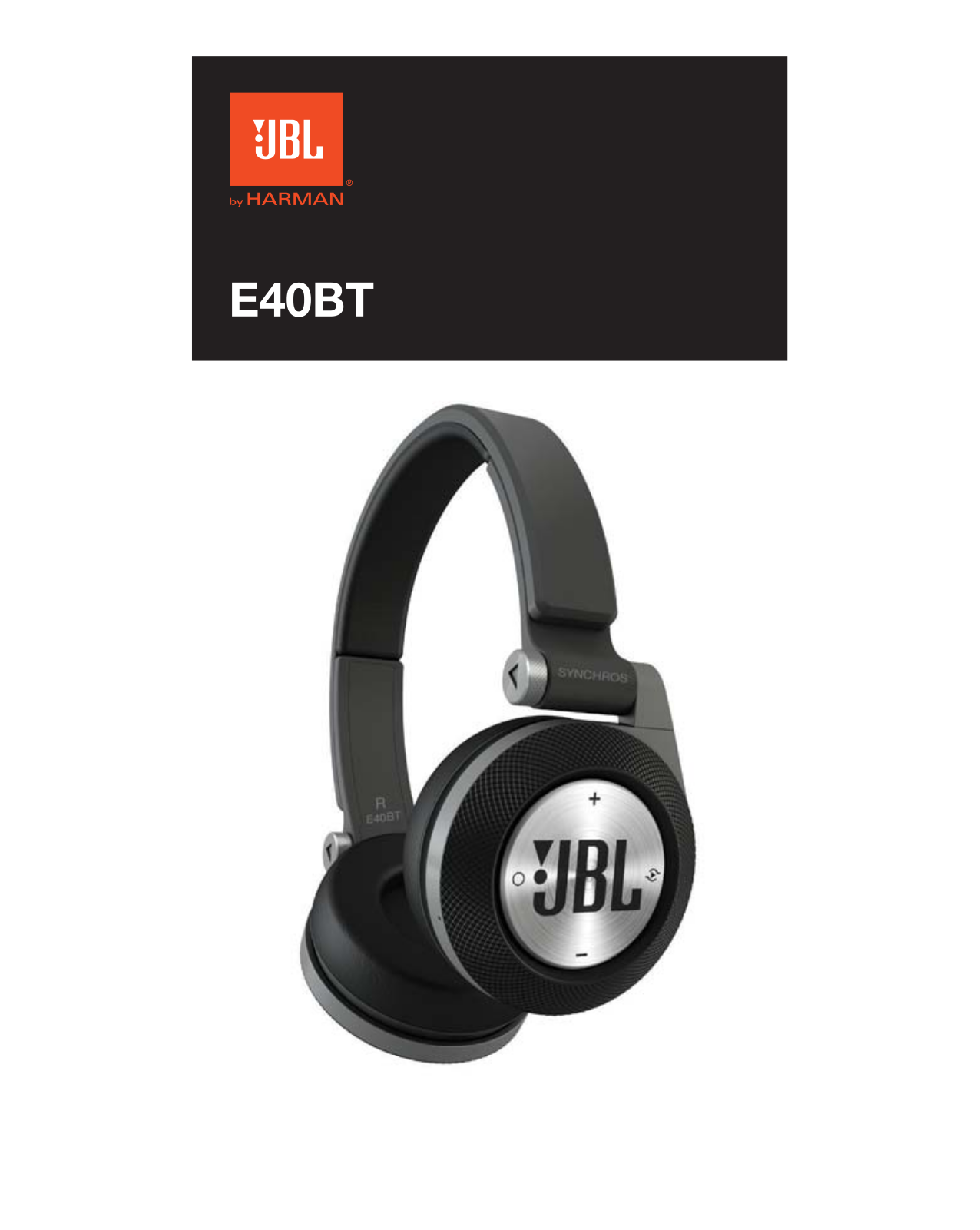 JBL Synchros E40BT Quick Start Guide (EN) - ManualMachine.com