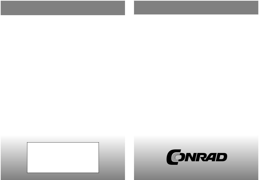 Techno Line WD1070 Operating Instructions