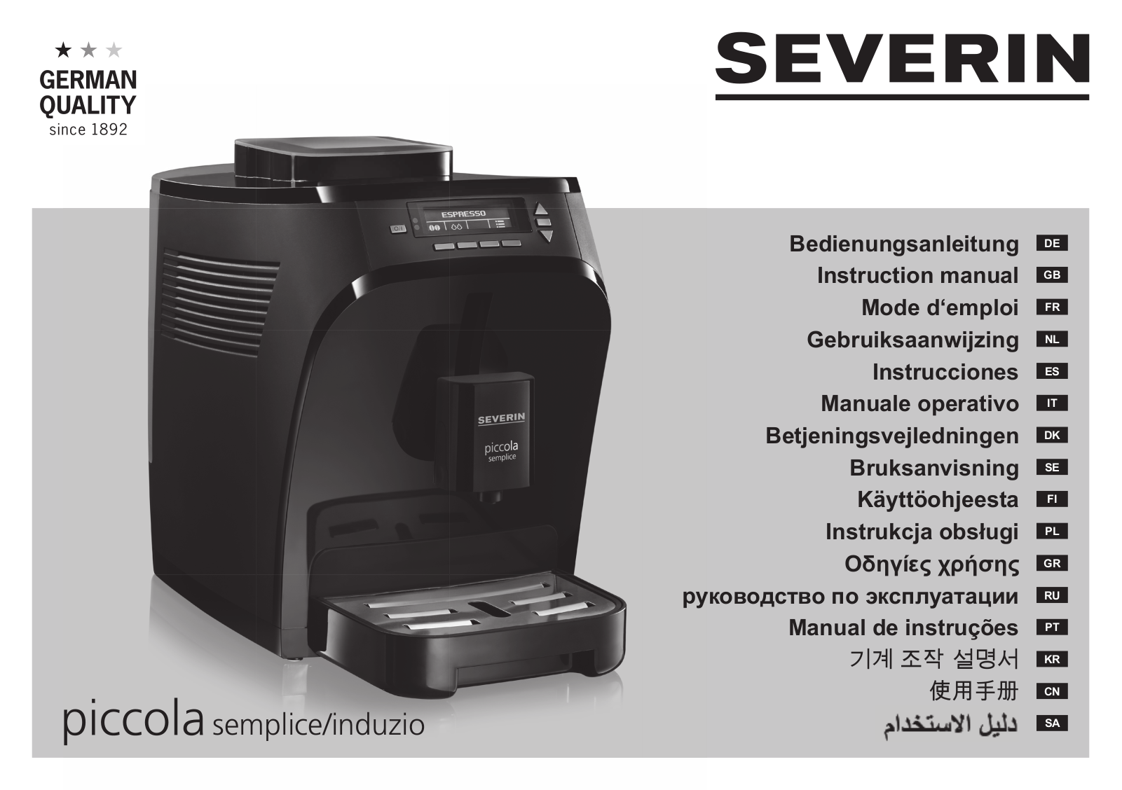 Severin KV 8081, KV 8080 User Manual