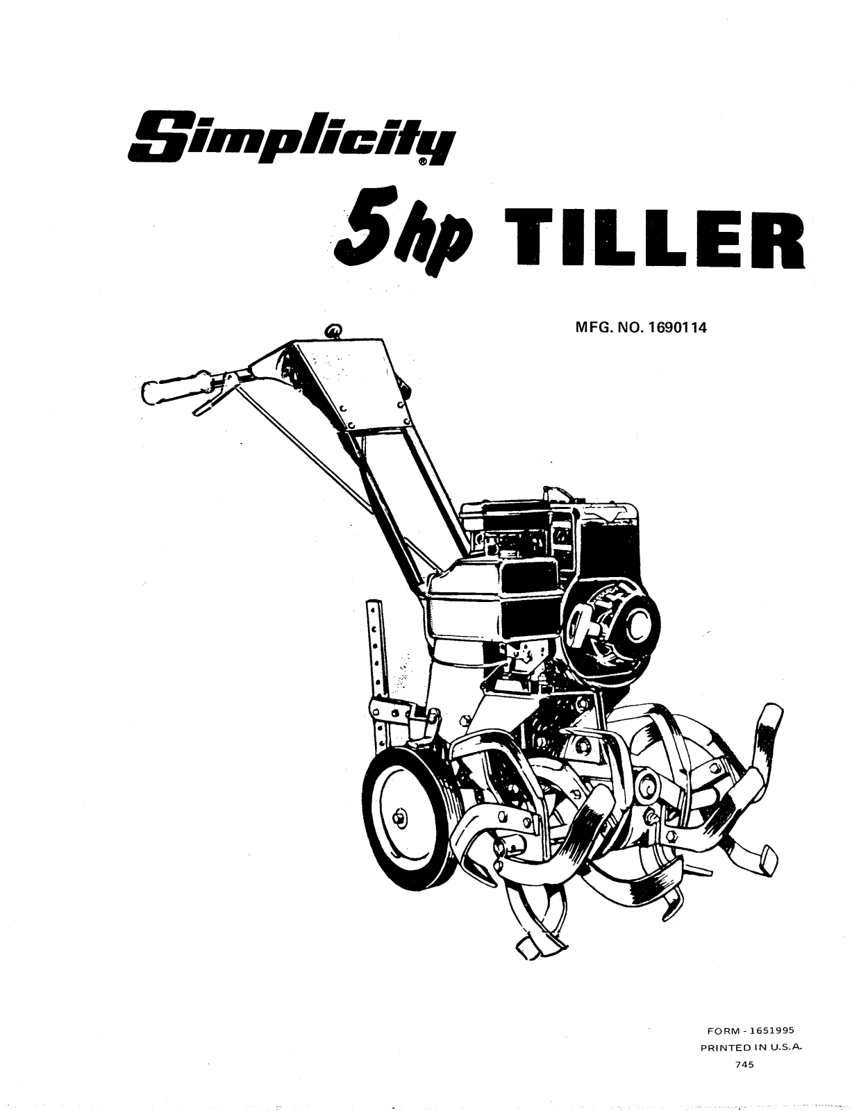 Simplicity 1690114 User Manual