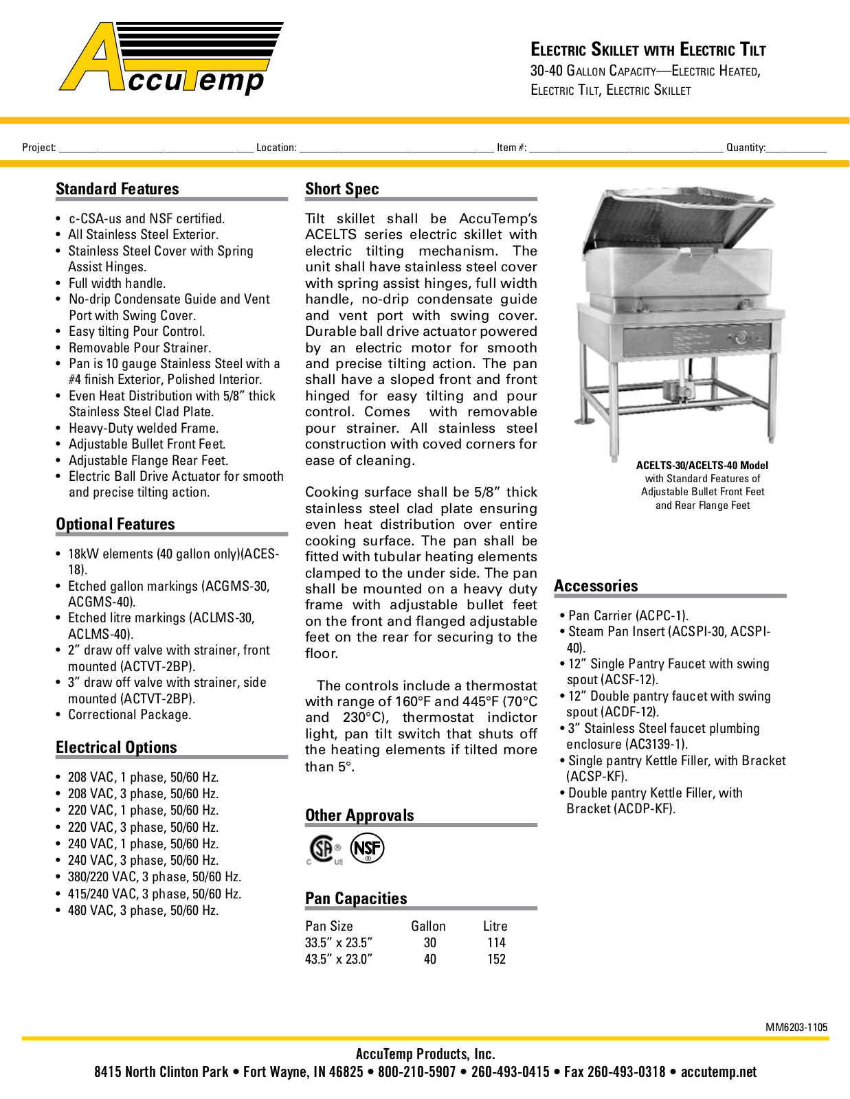 AccuTemp ACELTS-30 User Manual