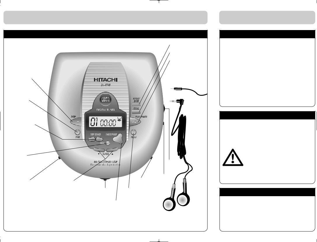 Hitachi DA-P740 User Manual