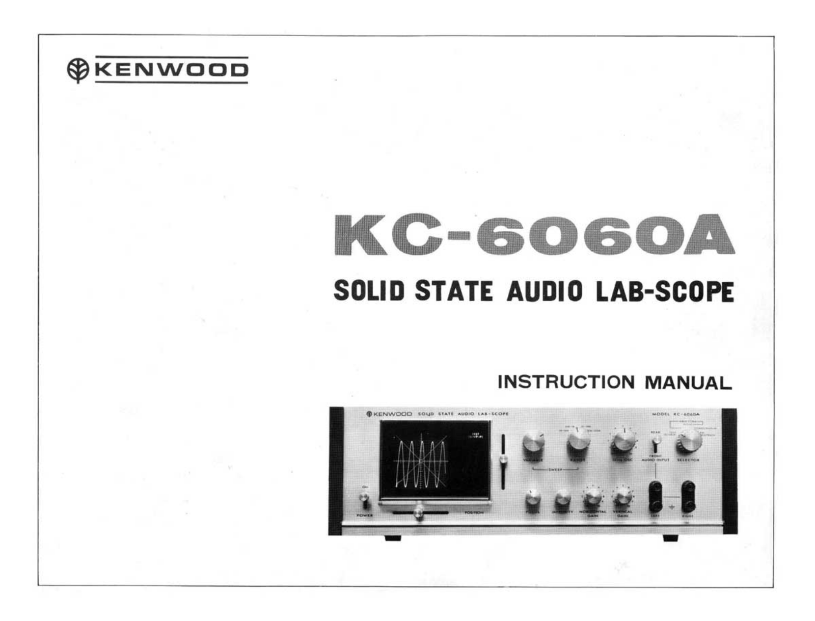 Kenwood KC-6060-A Service manual