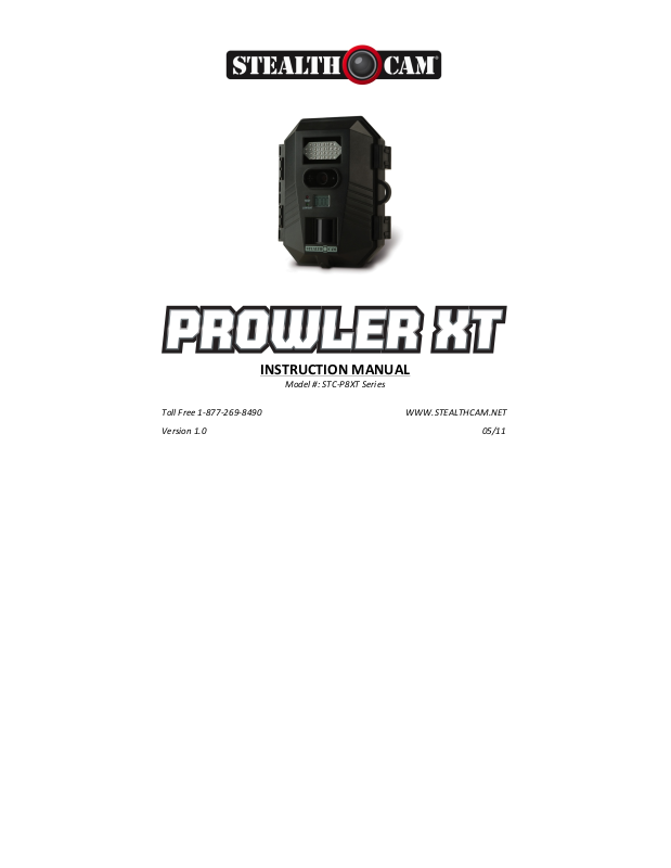 Stealth Cam STCP8XT User Manual