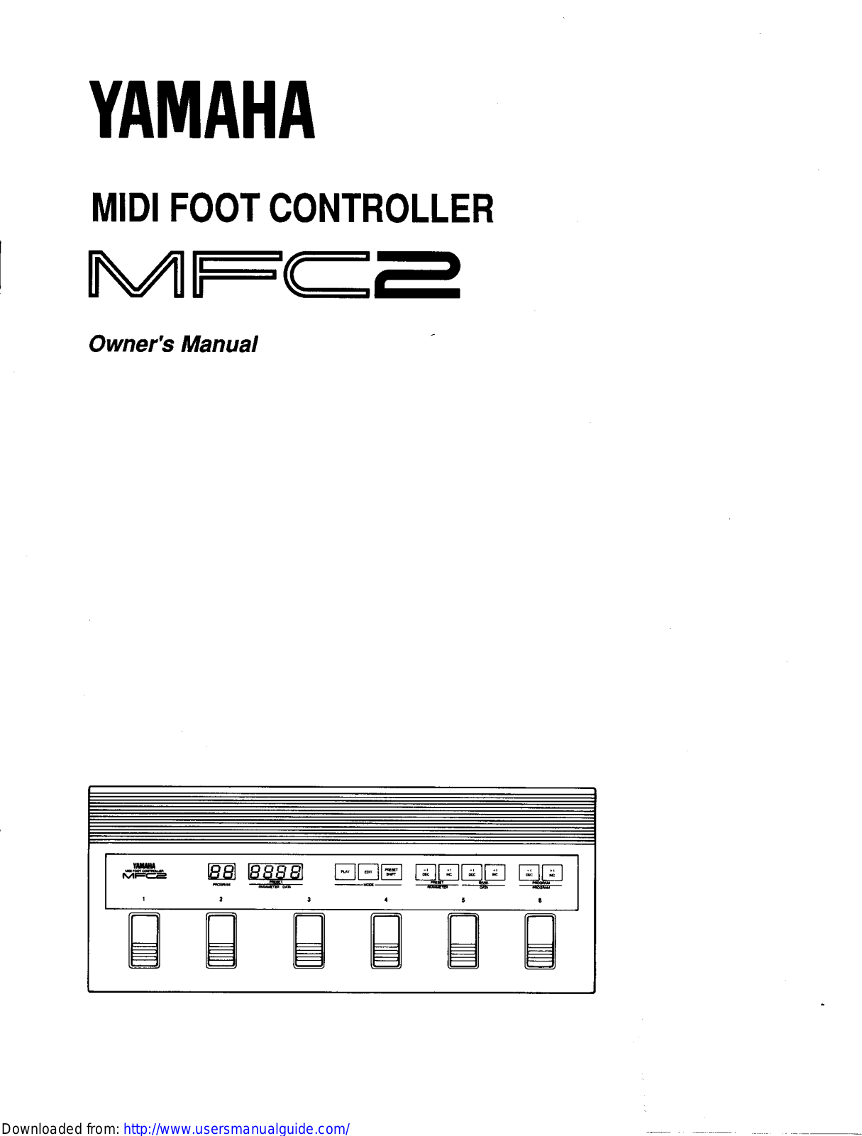 Yamaha Audio MFC2 User Manual