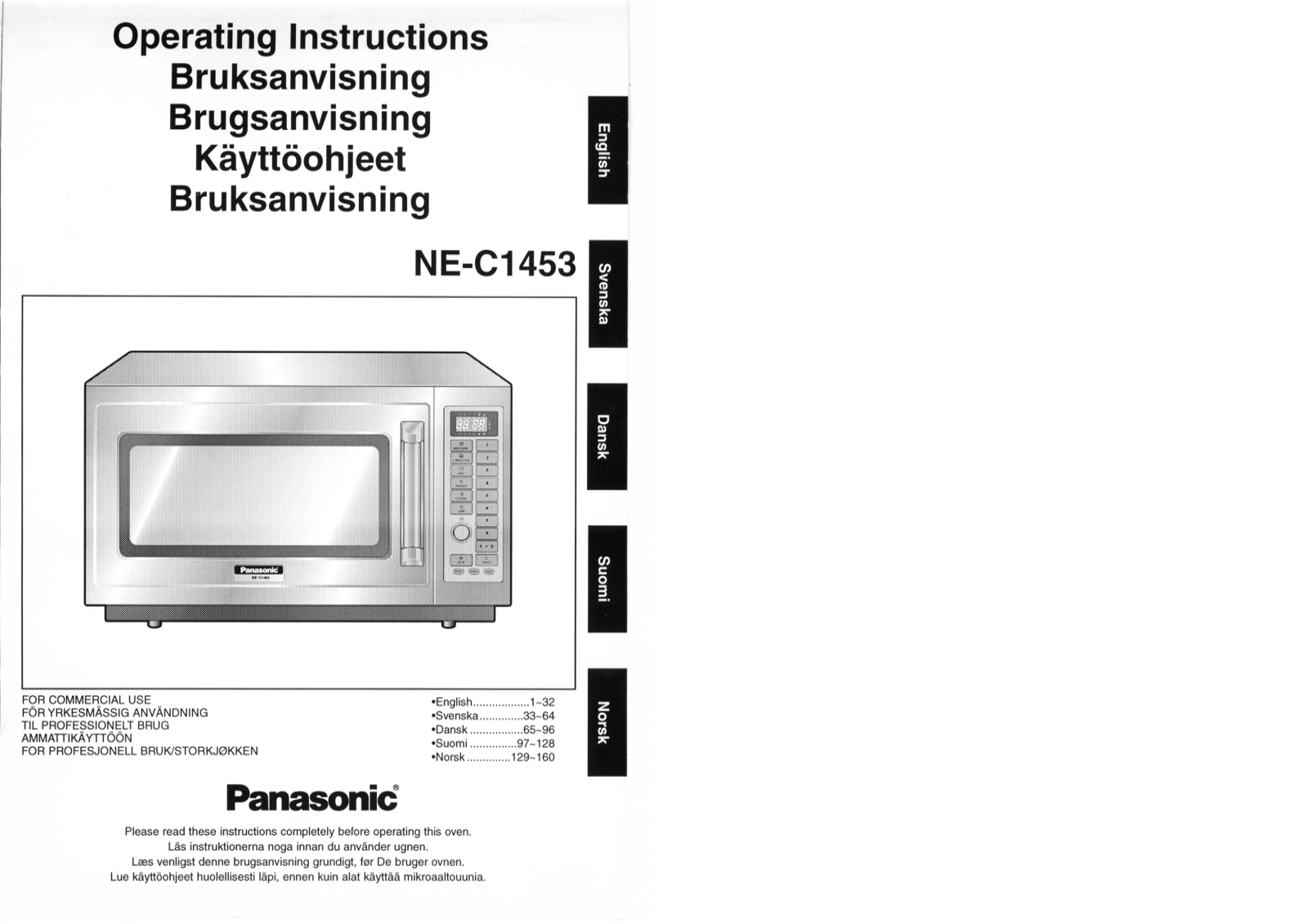 PANASONIC NEC1453 User Manual