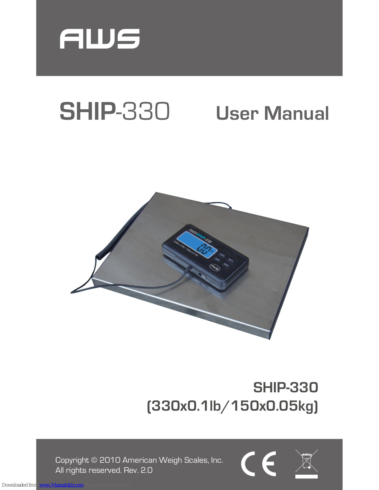 AWS SHIP-330 User Manual - ManualMachine.com