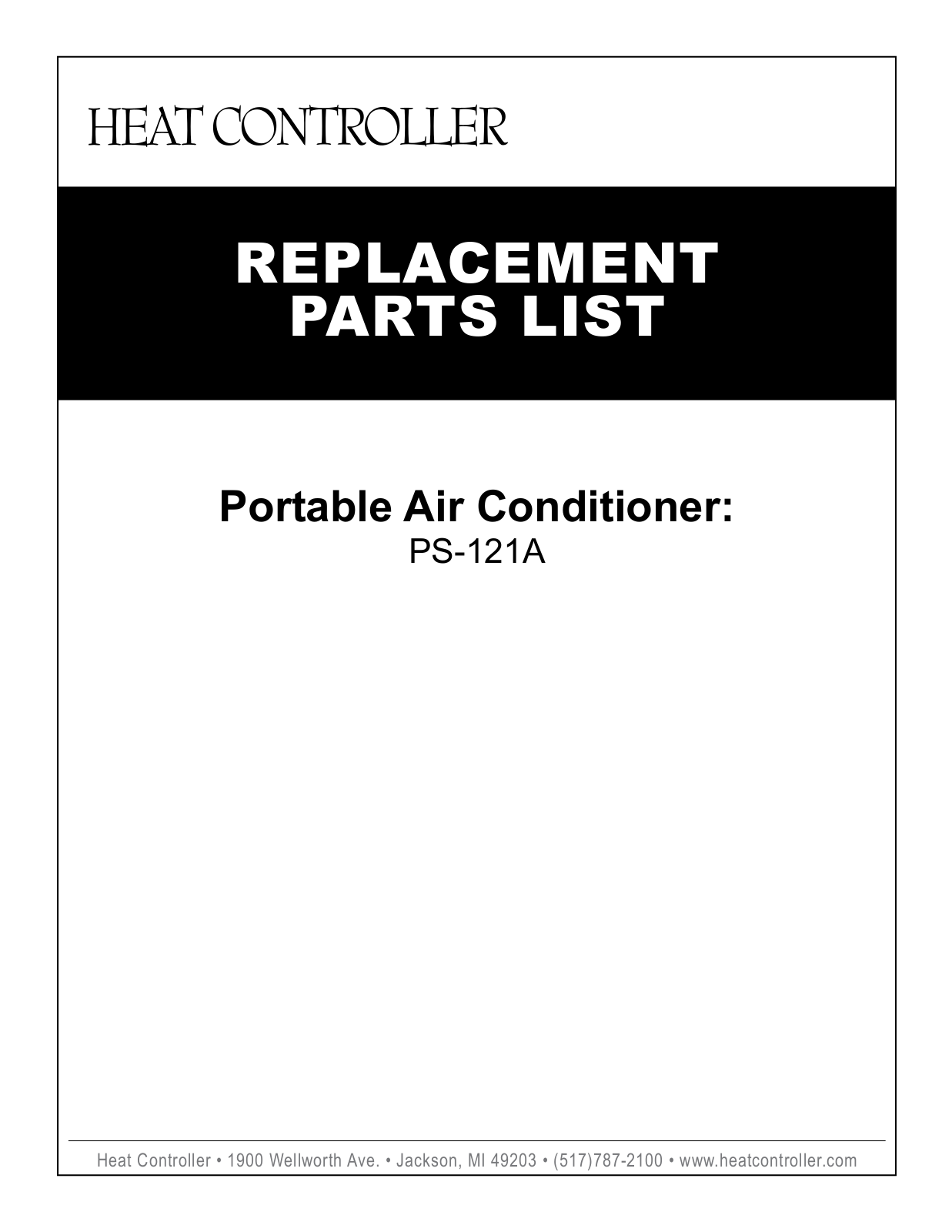 Comfort-aire Ps-121a Owner's Manual