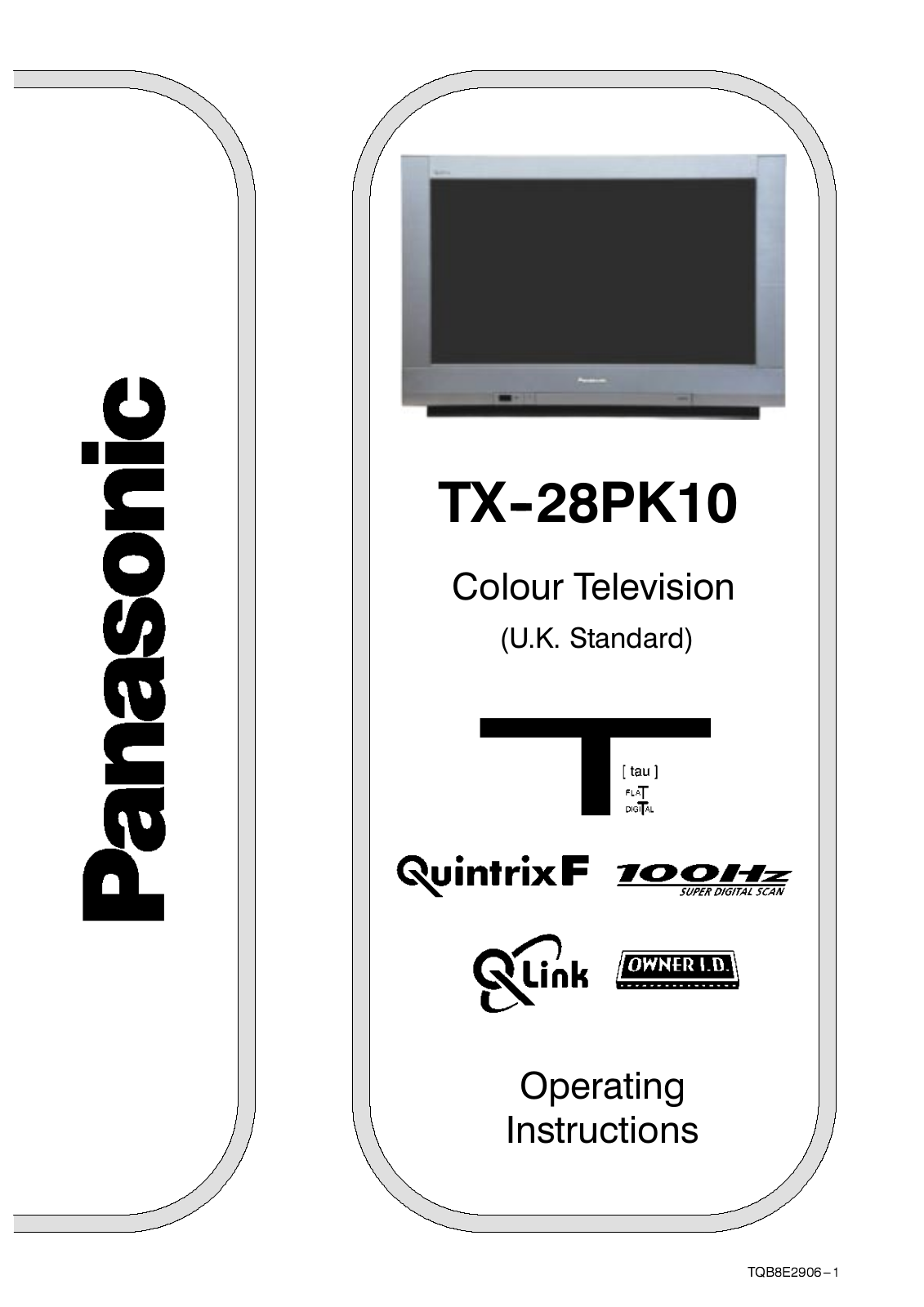 Panasonic TX-28PK10 User Manual