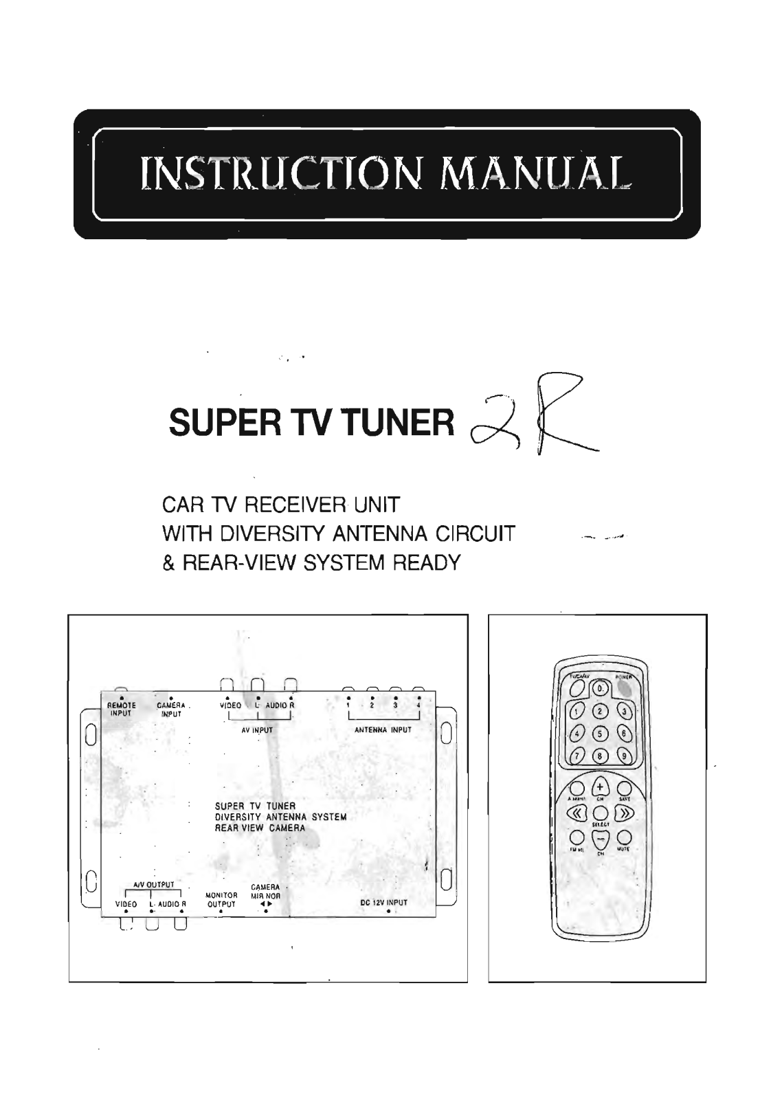 Power Acoustik TUNER-1R Users Manual