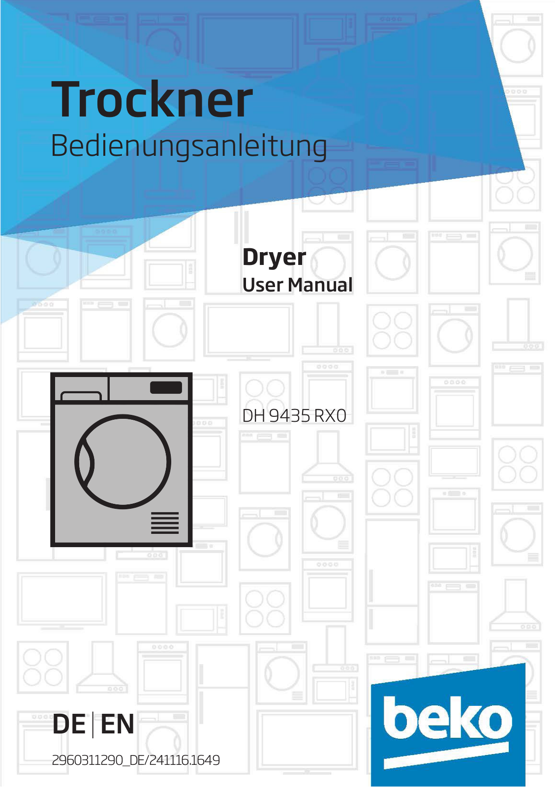 Beko DH 9435 RX0 User manual