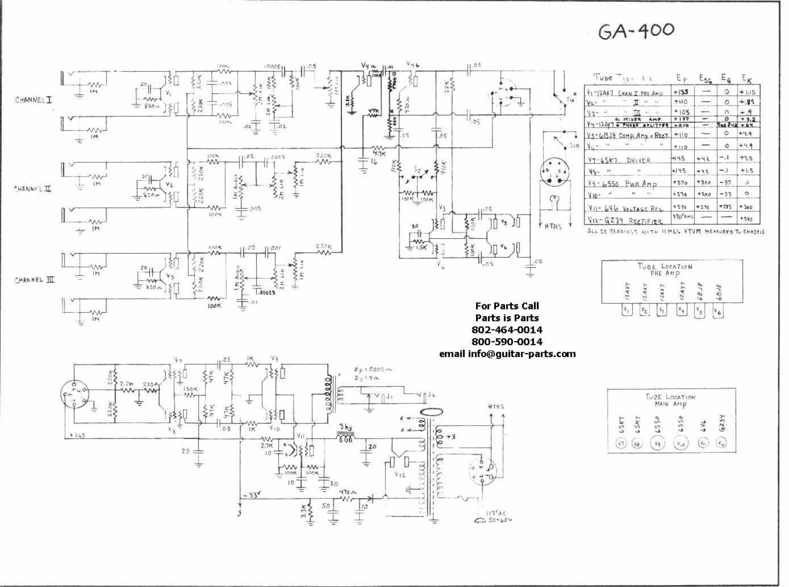 Gibson ga400 schematic