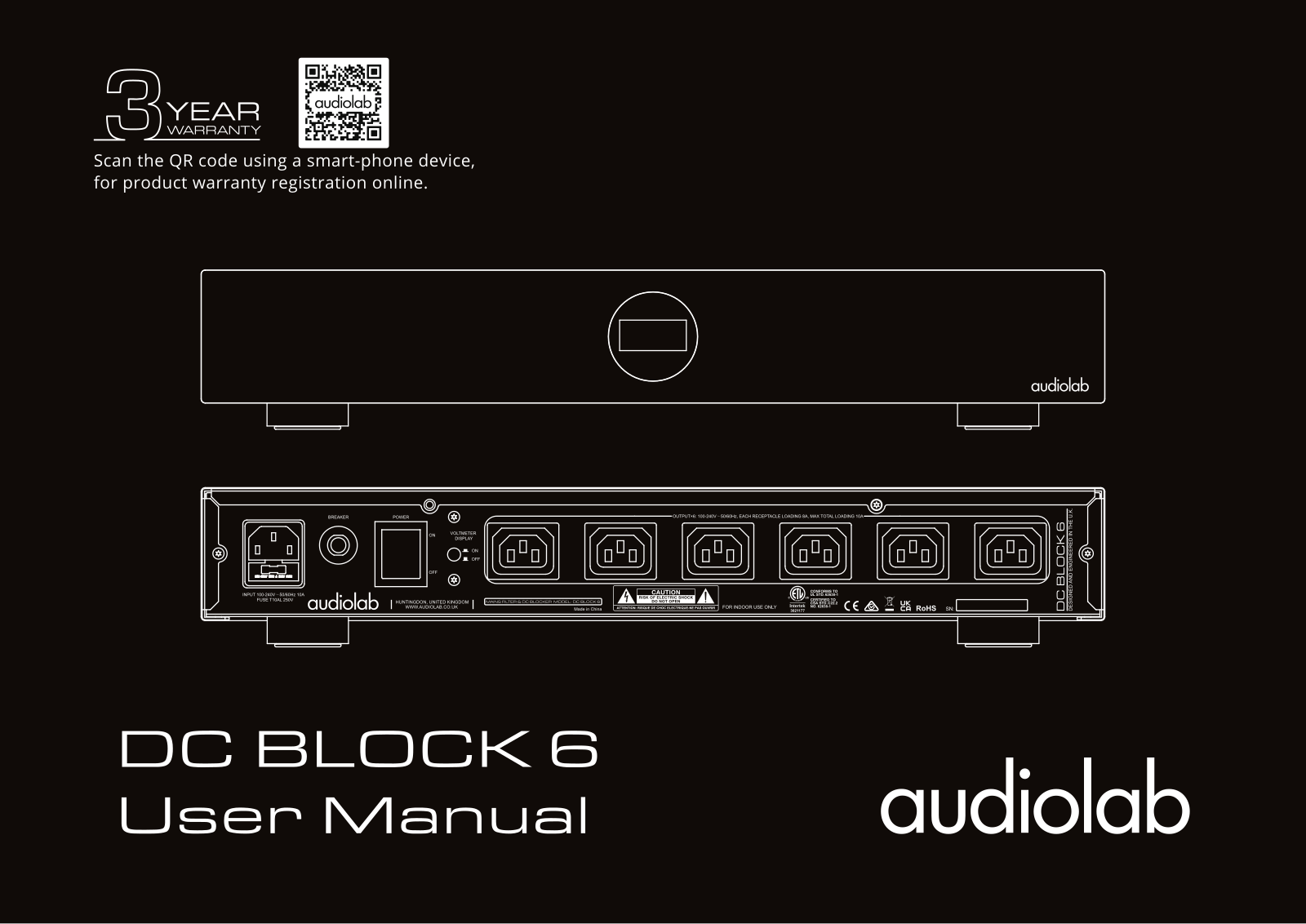 Audiolab DC BLOCK 6 User guide - ManualMachine.com