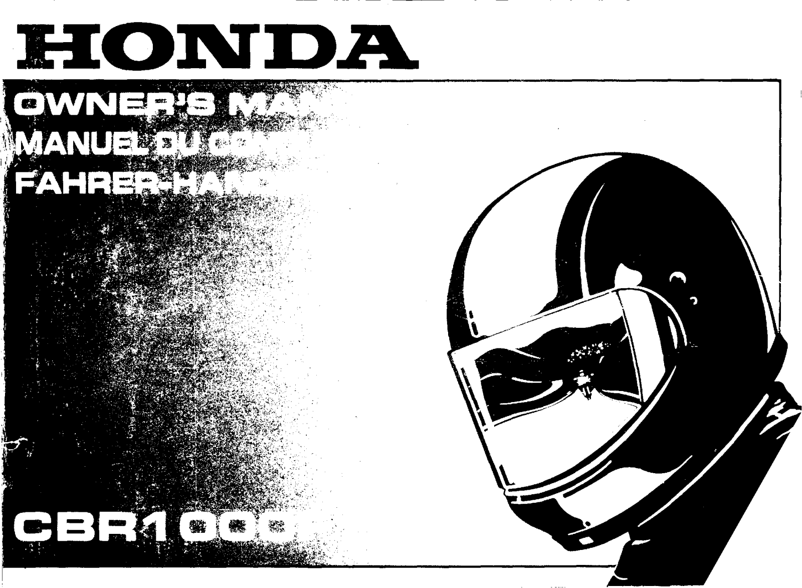 Honda CBR1000FR Owner's Manual