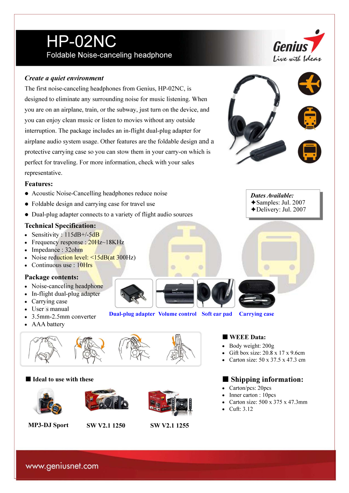 Genius HP-02NC BROCHURE