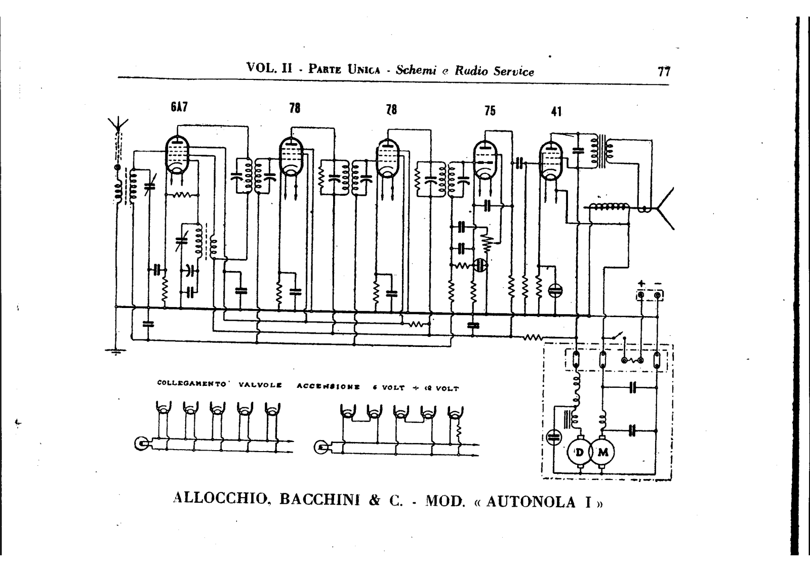 Allocchio Bacchini autonola i schematic